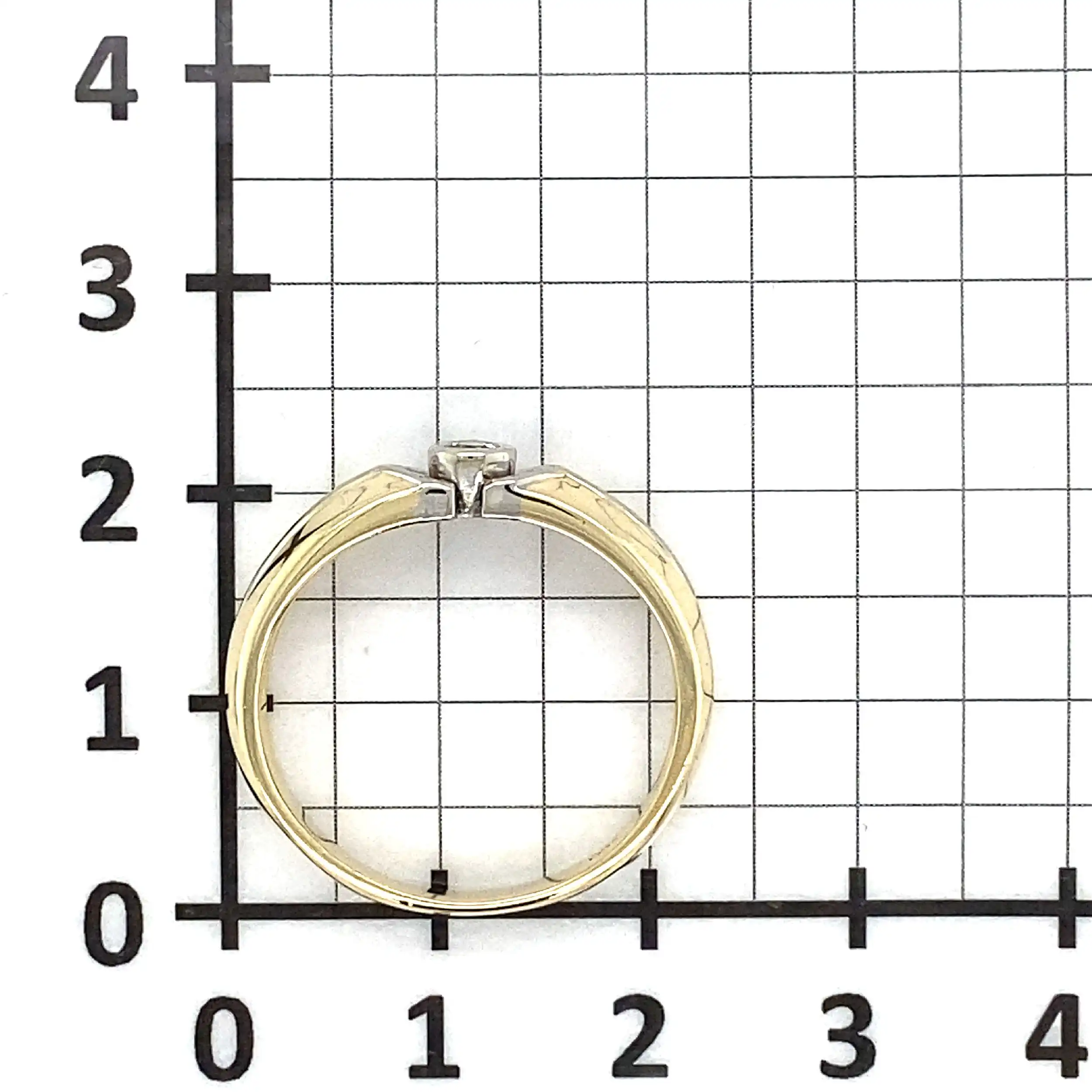 Ring Bicolor mit Brillant Ring Bicolor mit Brillant