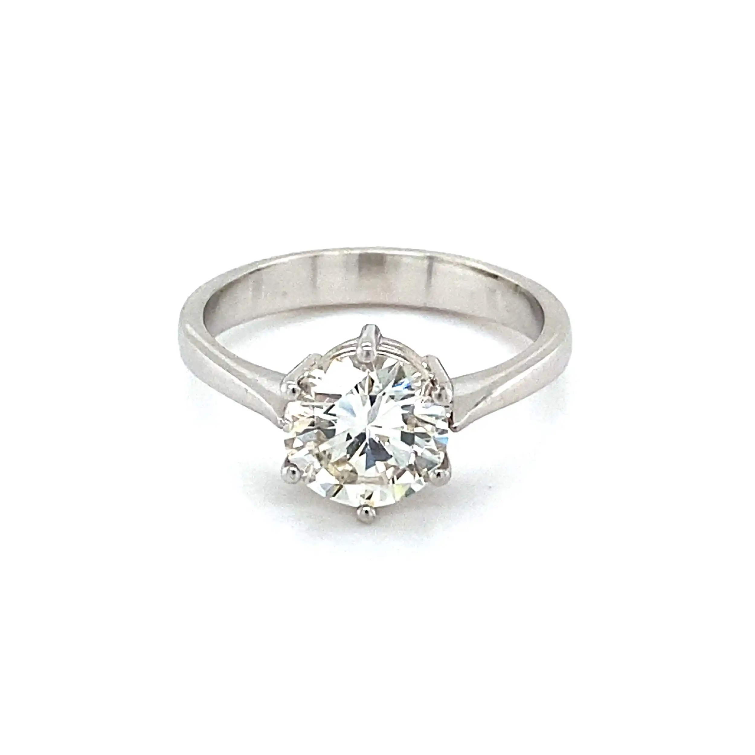 Ring Weißgold mit Brillant Solitär Ring Weißgold mit Brillant Solitär