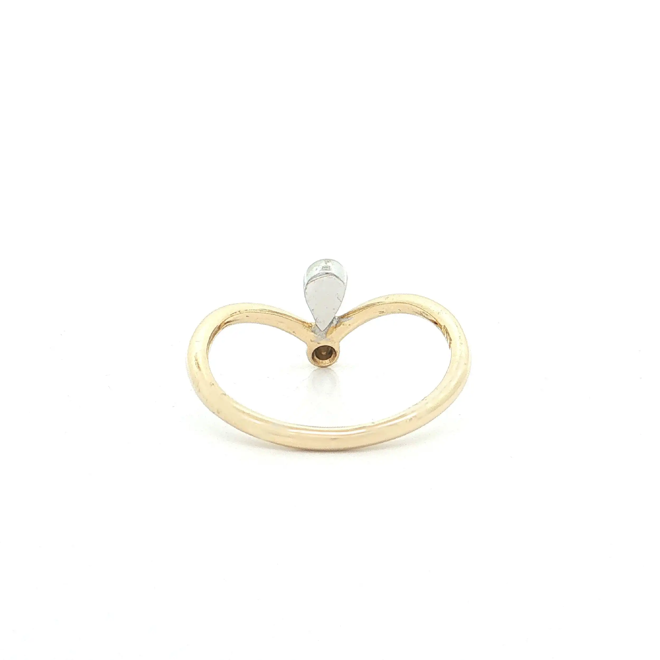 Ring Bicolor mit Brillant