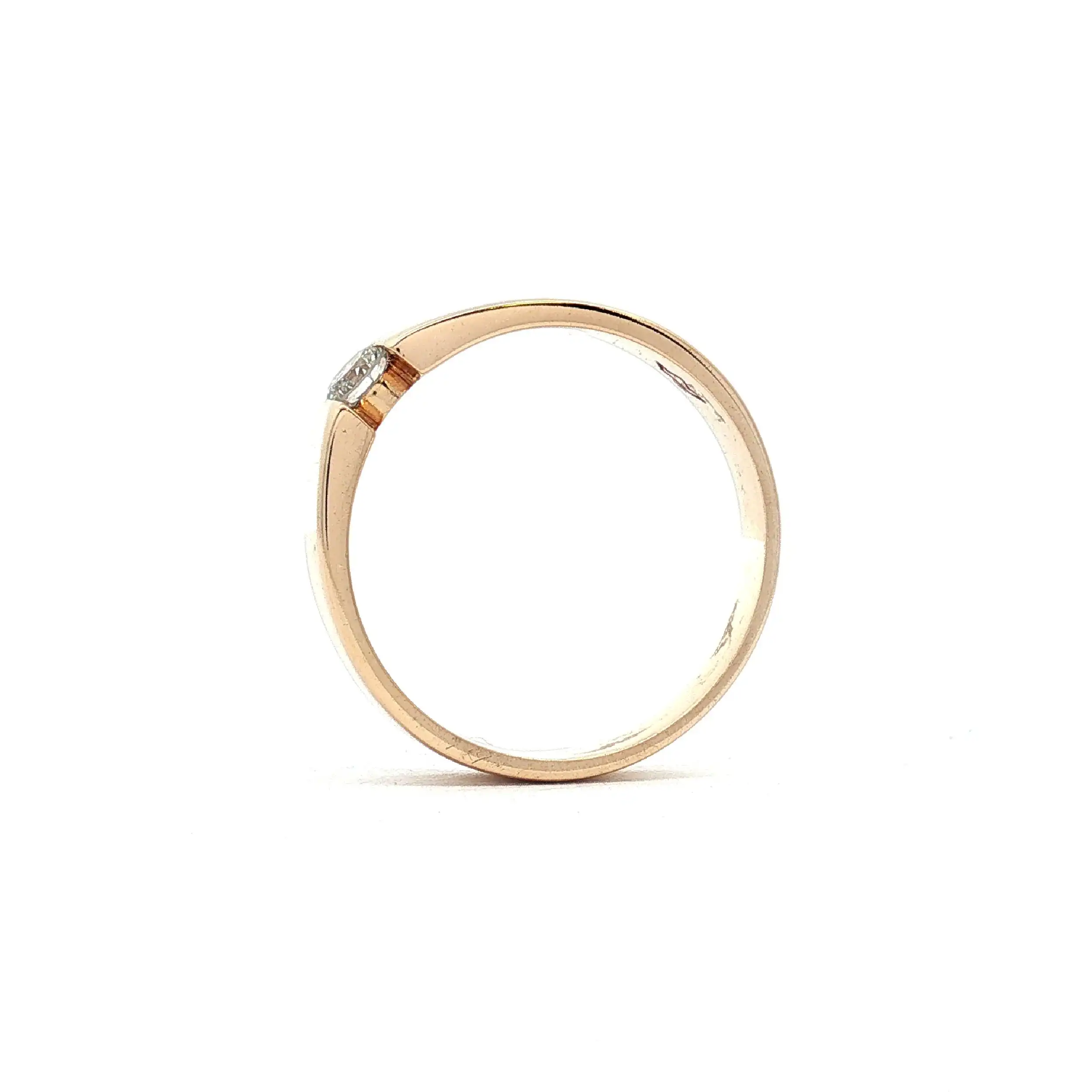 Ring Gelbgold mit Brillant Solitär
