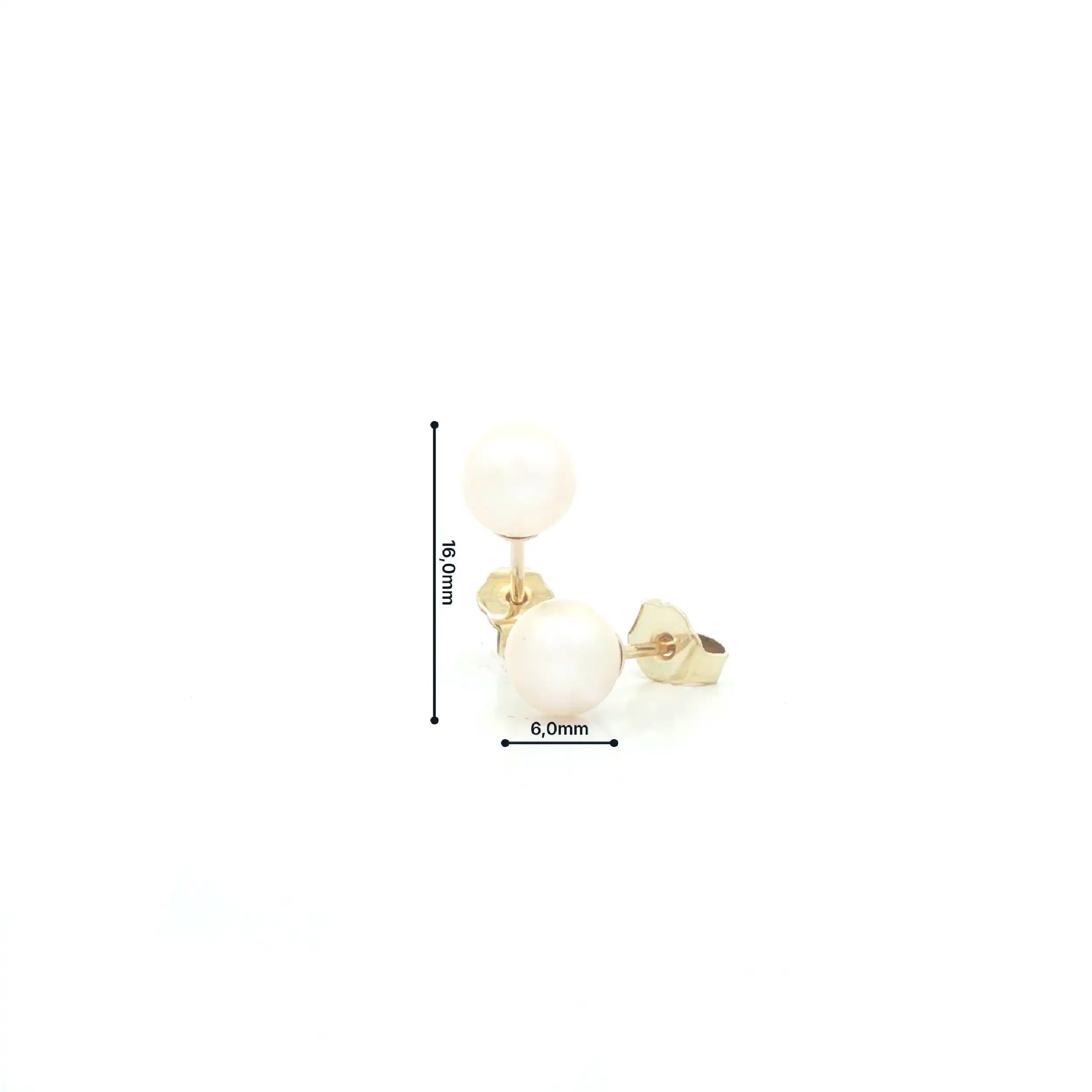 Ohrstecker Gelbgold mit Perle Ohrstecker Gelbgold mit Perle