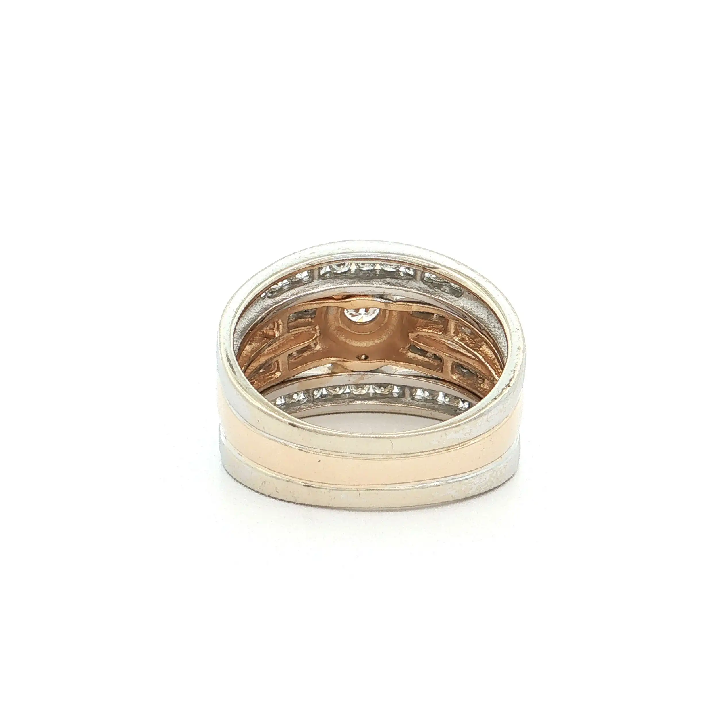 Ring Bicolor mit Brillanten