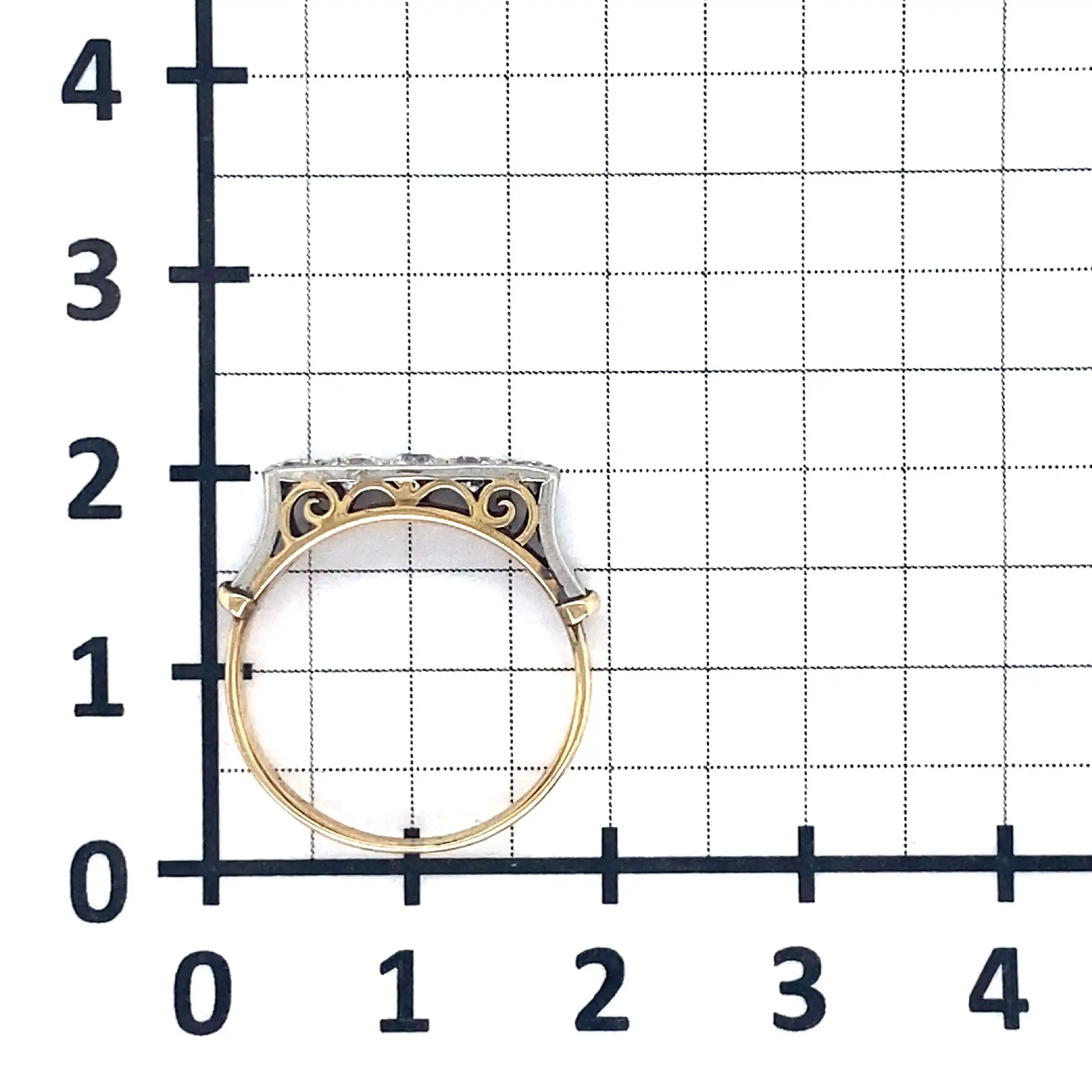 Ring Bicolor mit Altschliff Diamanten Ring Bicolor mit Altschliff Diamanten