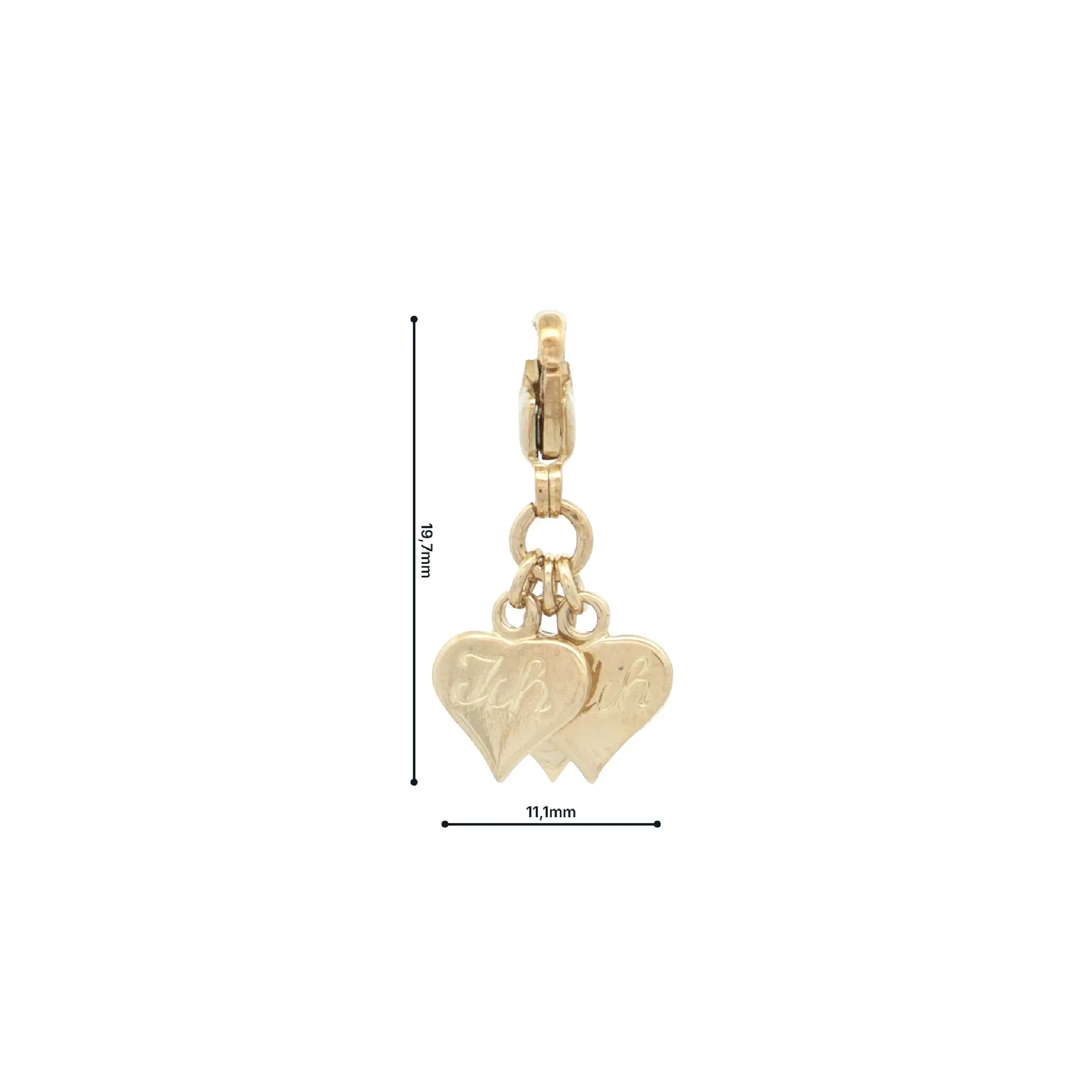 Anhänger/Charm Gelbgold "Ich liebe Dich" Anhänger/Charm Gelbgold "Ich liebe Dich"