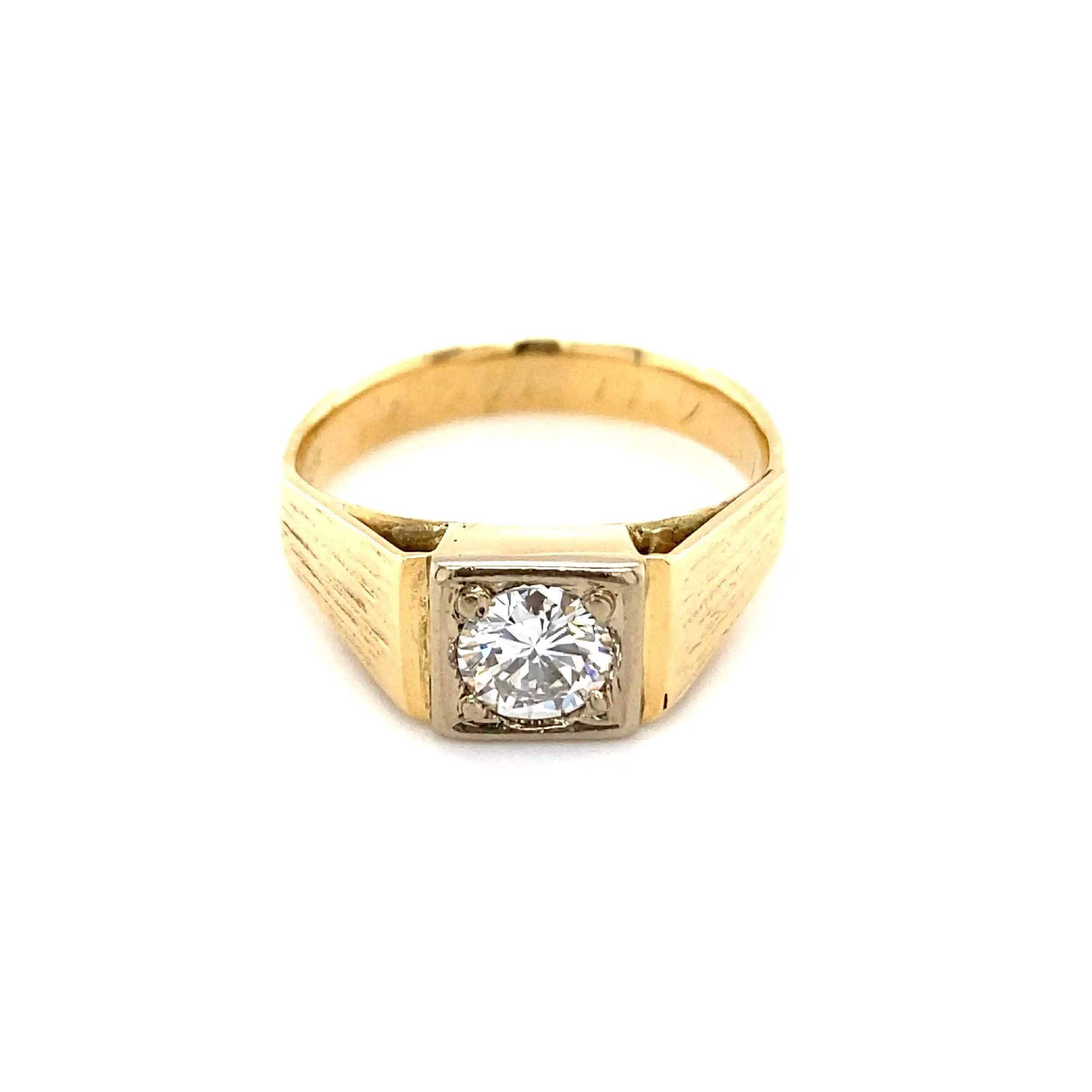 Ring Gelbgold mit Brillant Ring Gelbgold mit Brillant