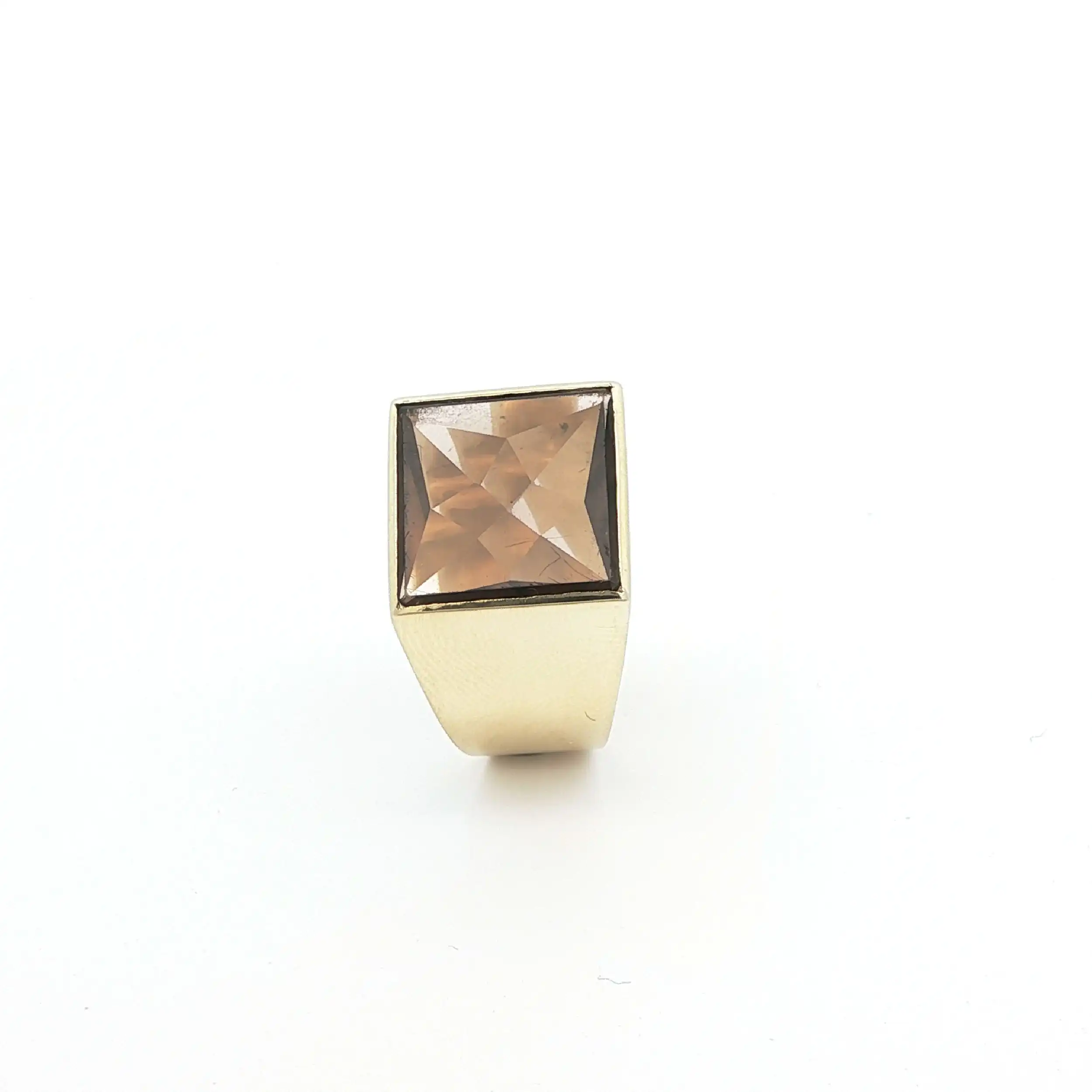 Ring Gelbgold mit Rauchquarz