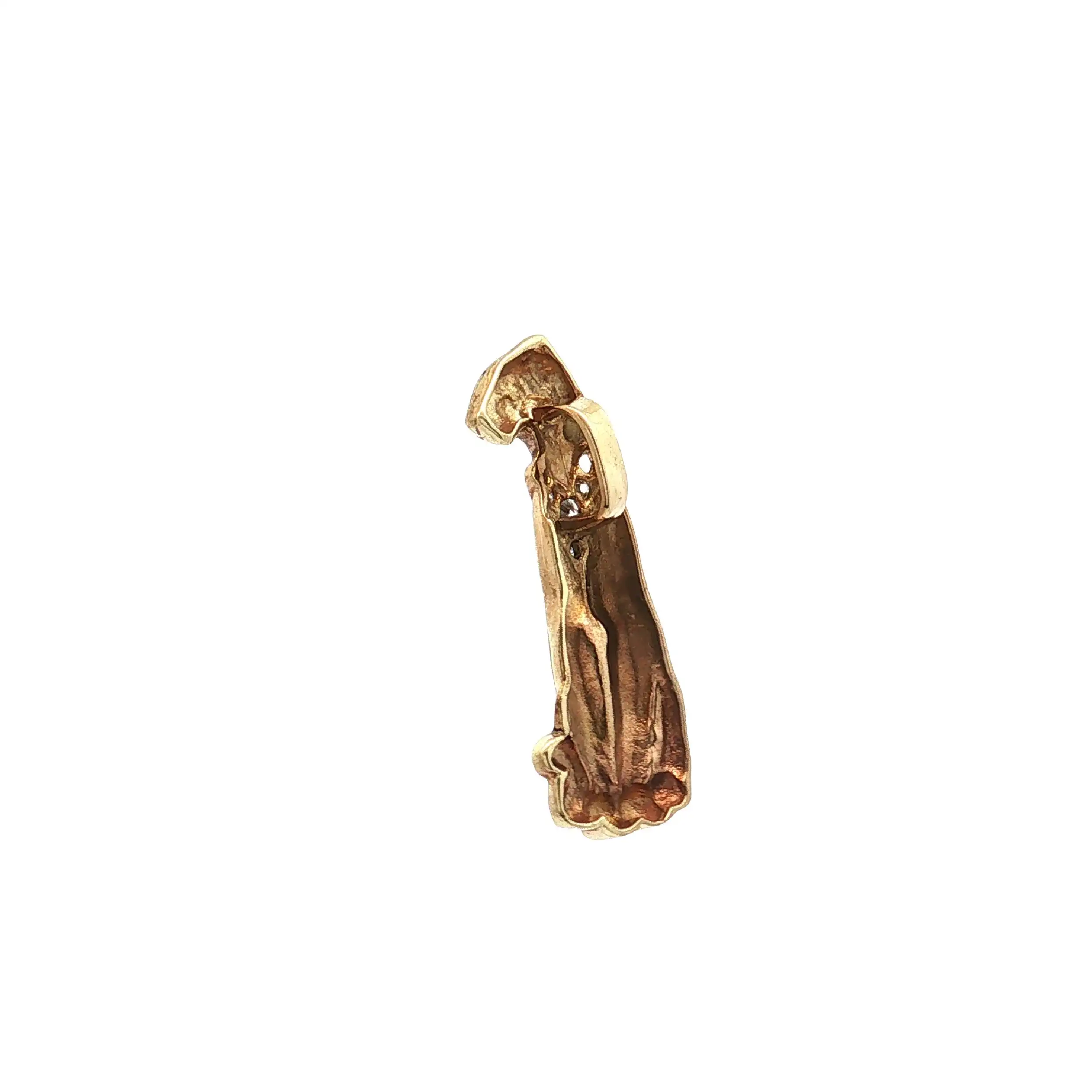 Anhänger Panther Gelbgold mit Zirkonia