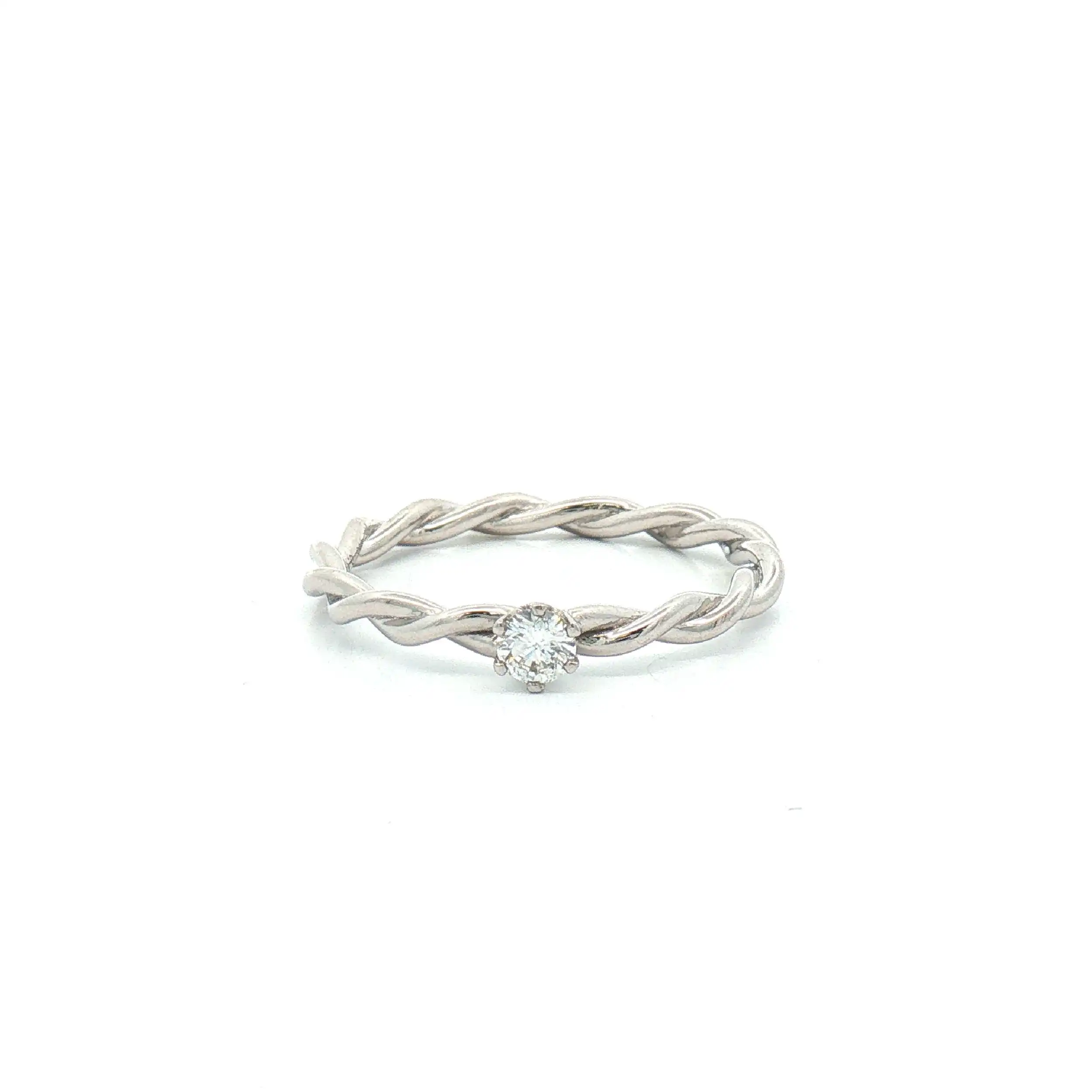 Ring Weißgold mit Brillant Ring Weißgold mit Brillant