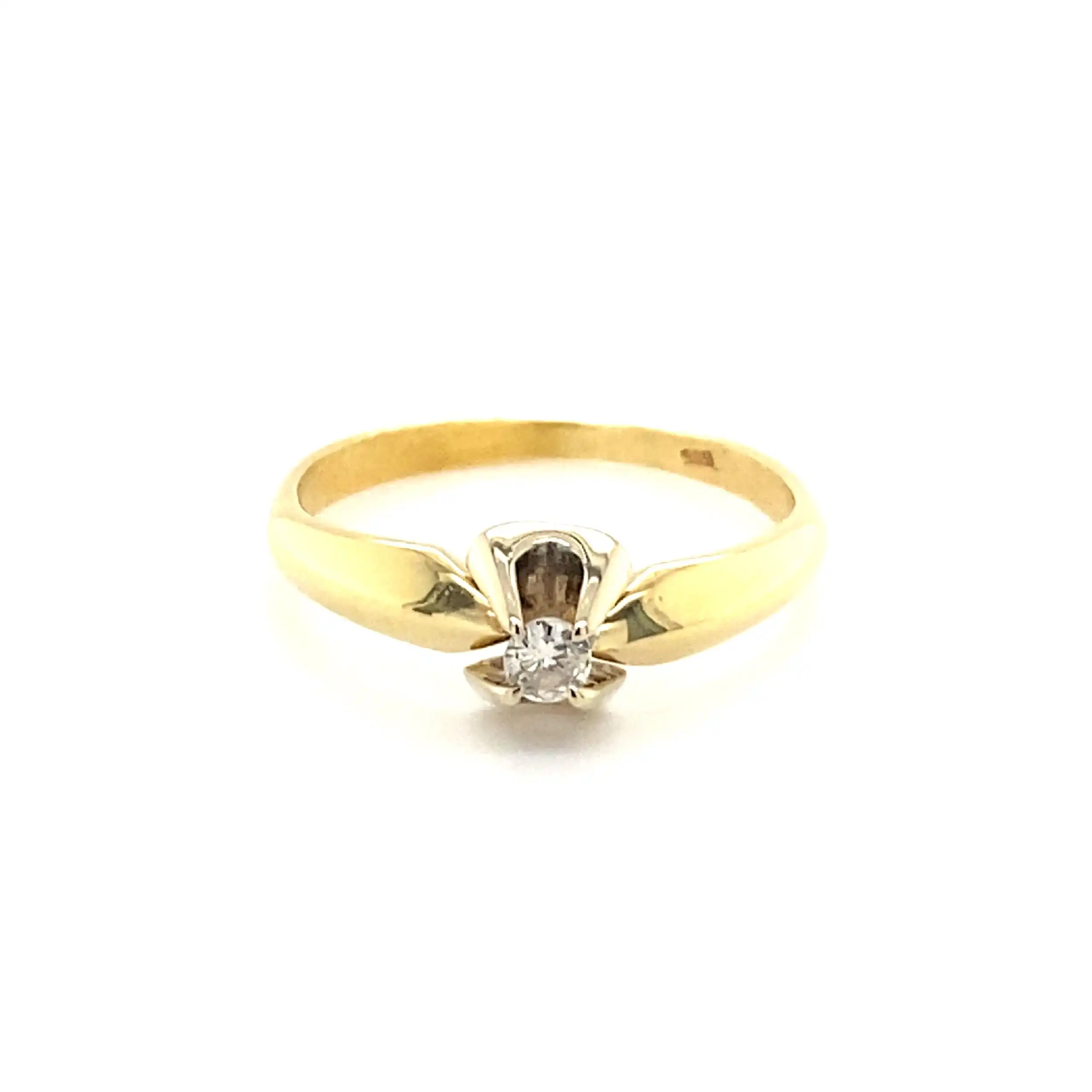 Ring Bicolor mit Brillant