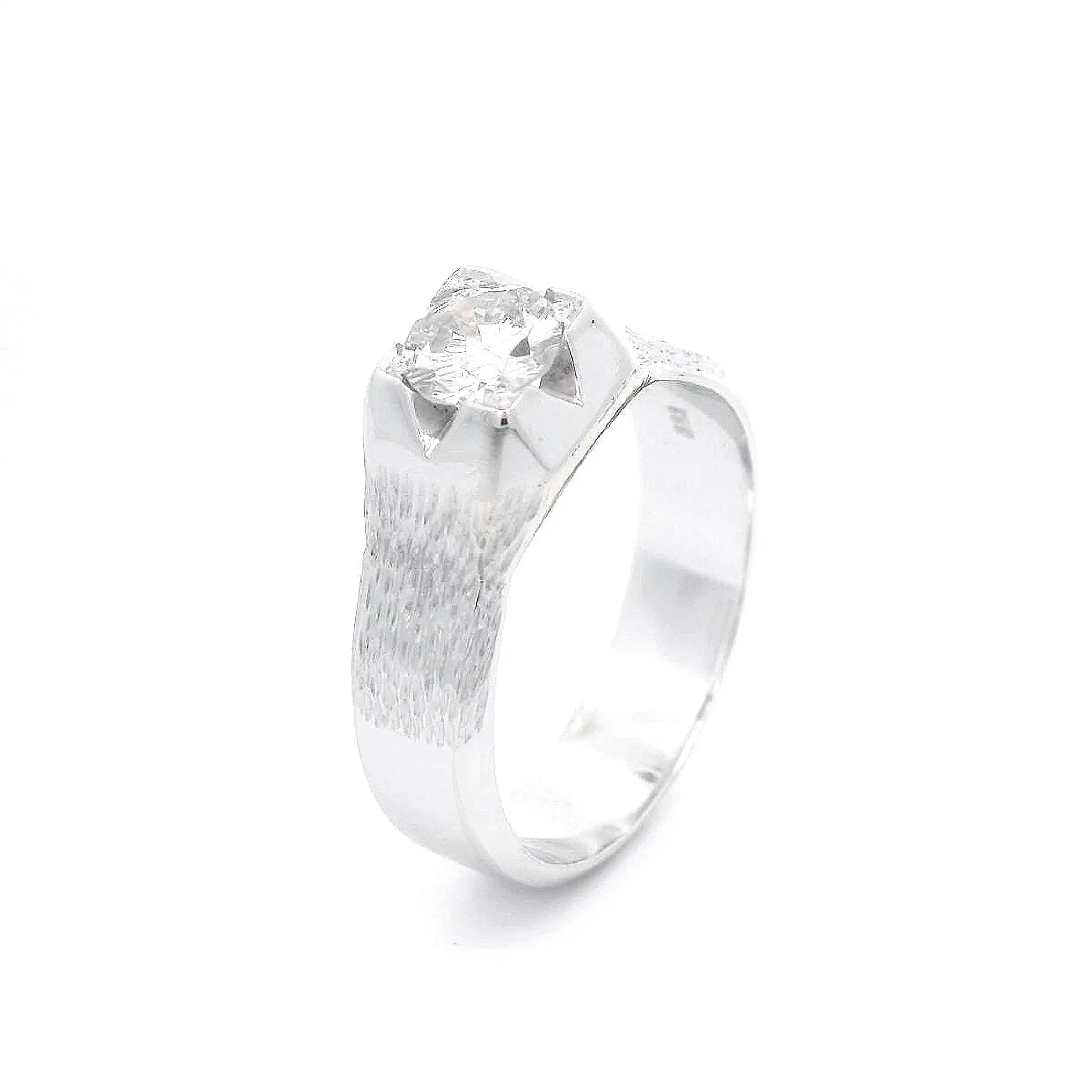 Solitärring Weißgold mit Brillant Solitärring Weißgold mit Brillant