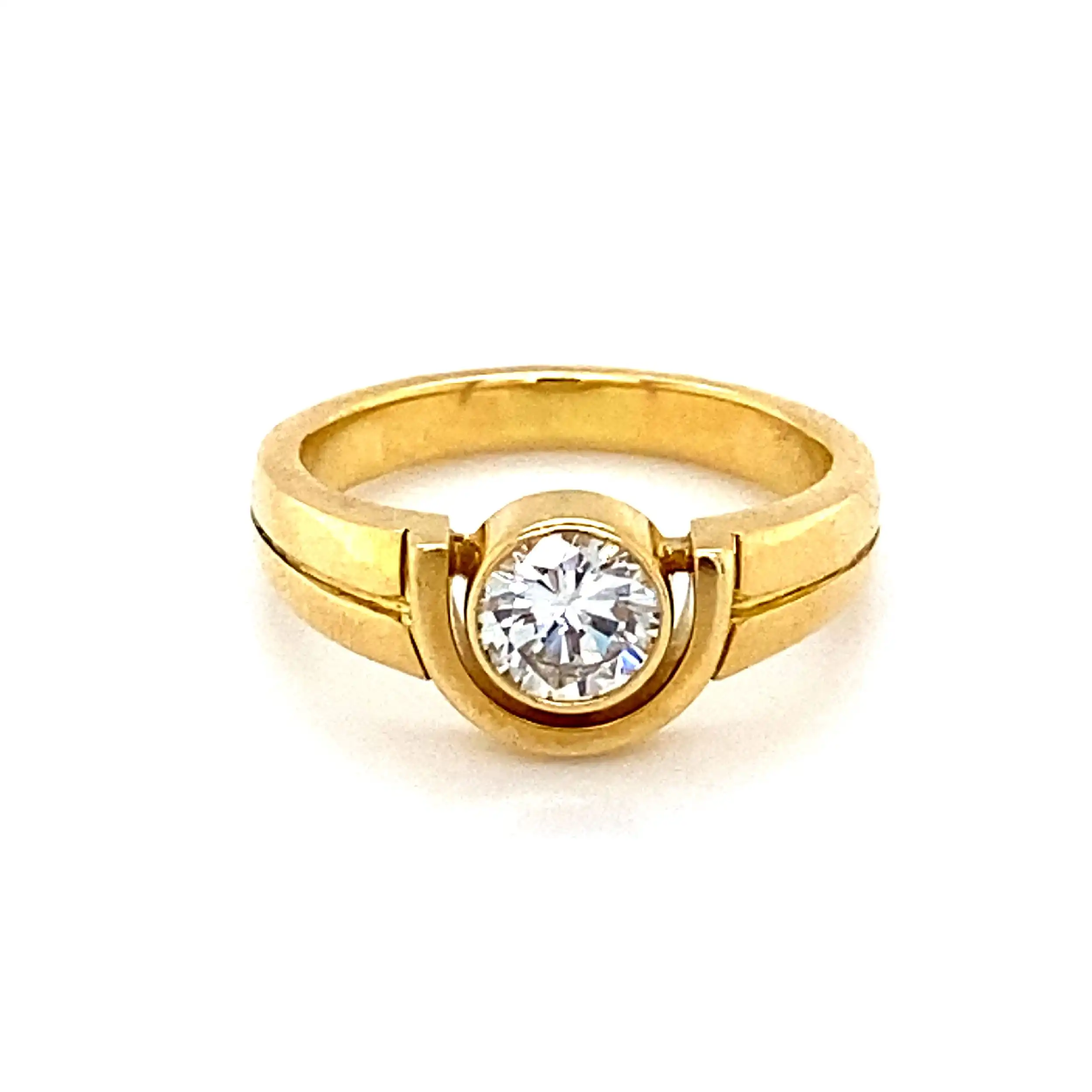 Ring Gelbgold mit Brillant Ring Gelbgold mit Brillant