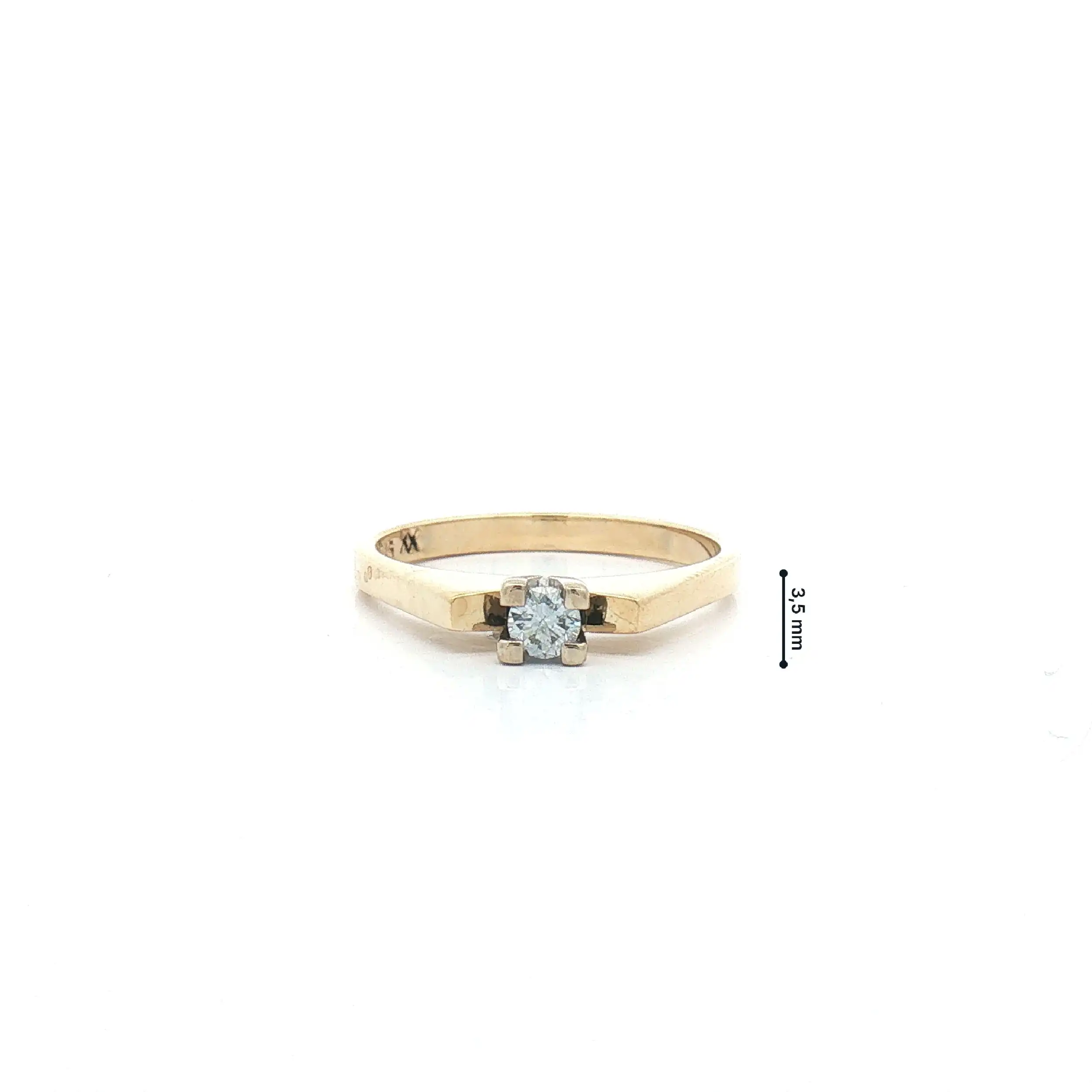 Ring Bicolor mit Brillant Ring Bicolor mit Brillant