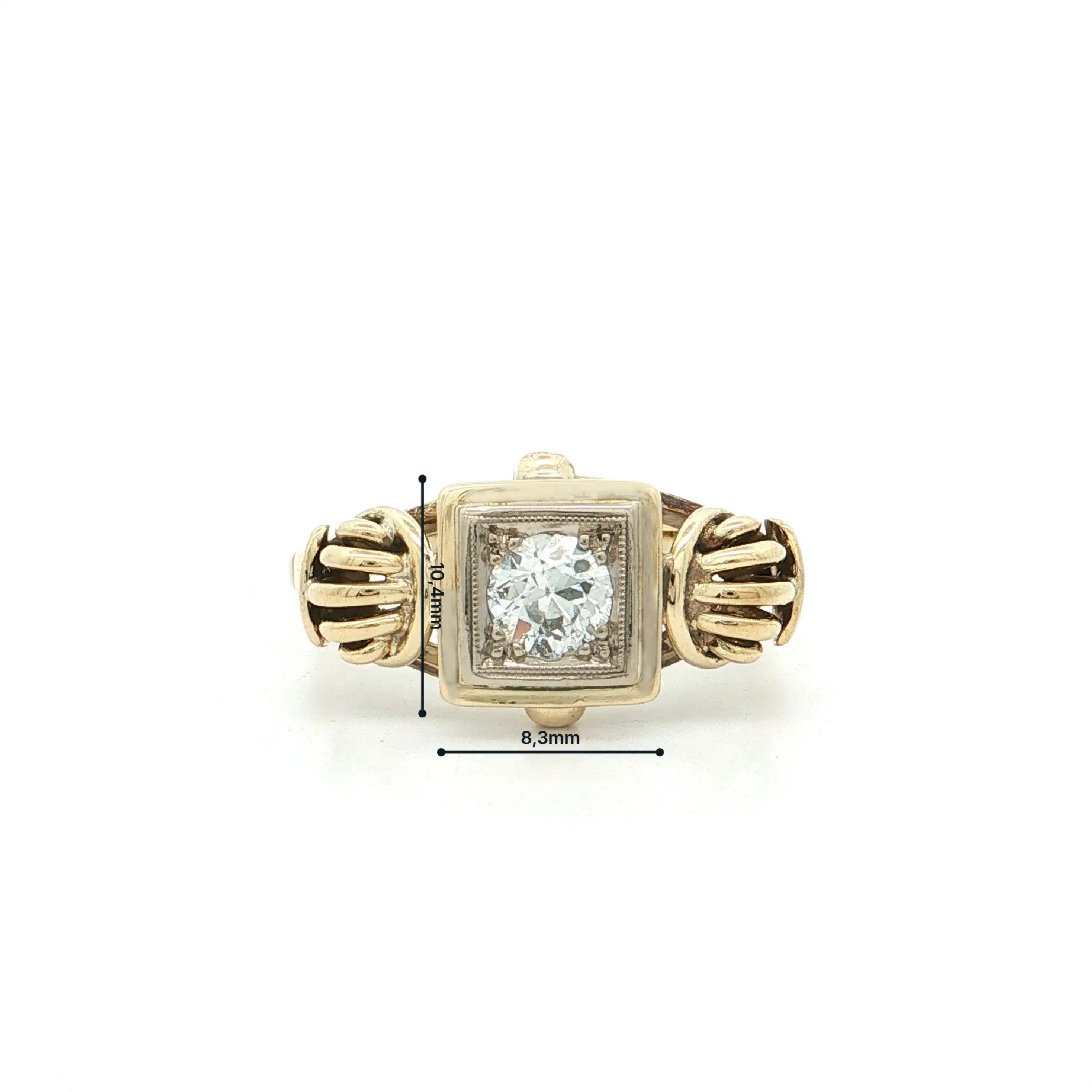 Ring Gelbgold mit Brillant Ring Gelbgold mit Brillant