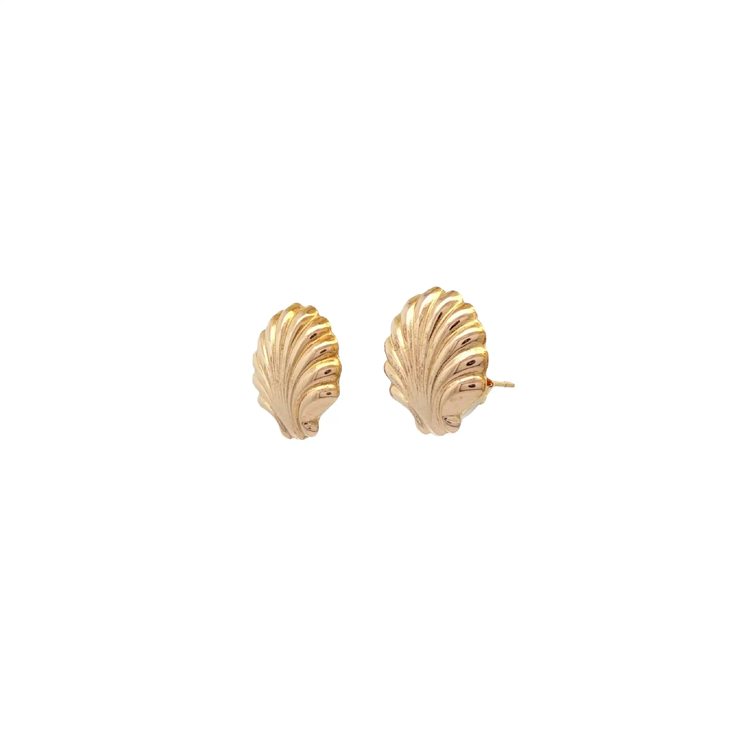 Ohrstecker Gelbgold "Muschel"