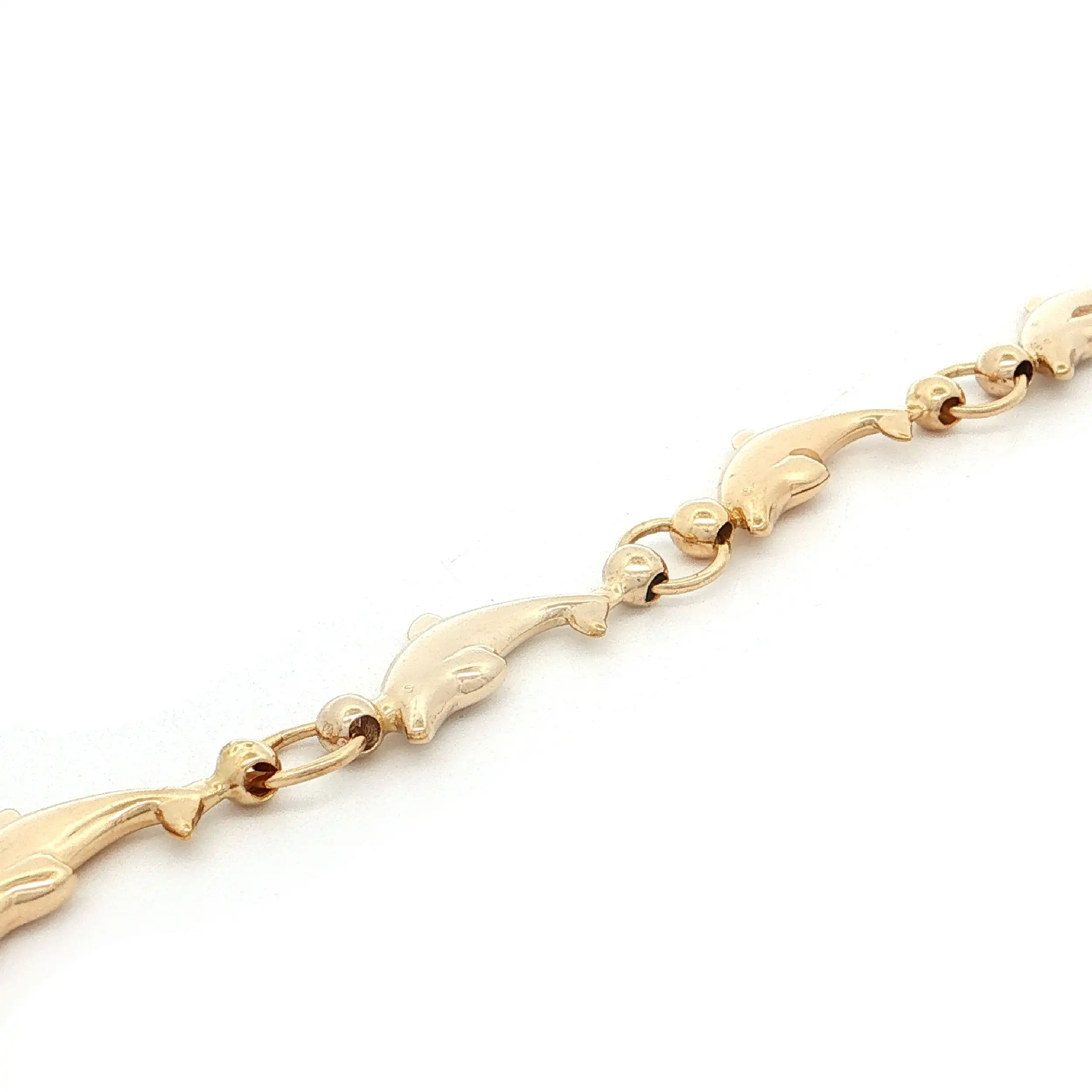 Armband Gelbgold mit Delfinen