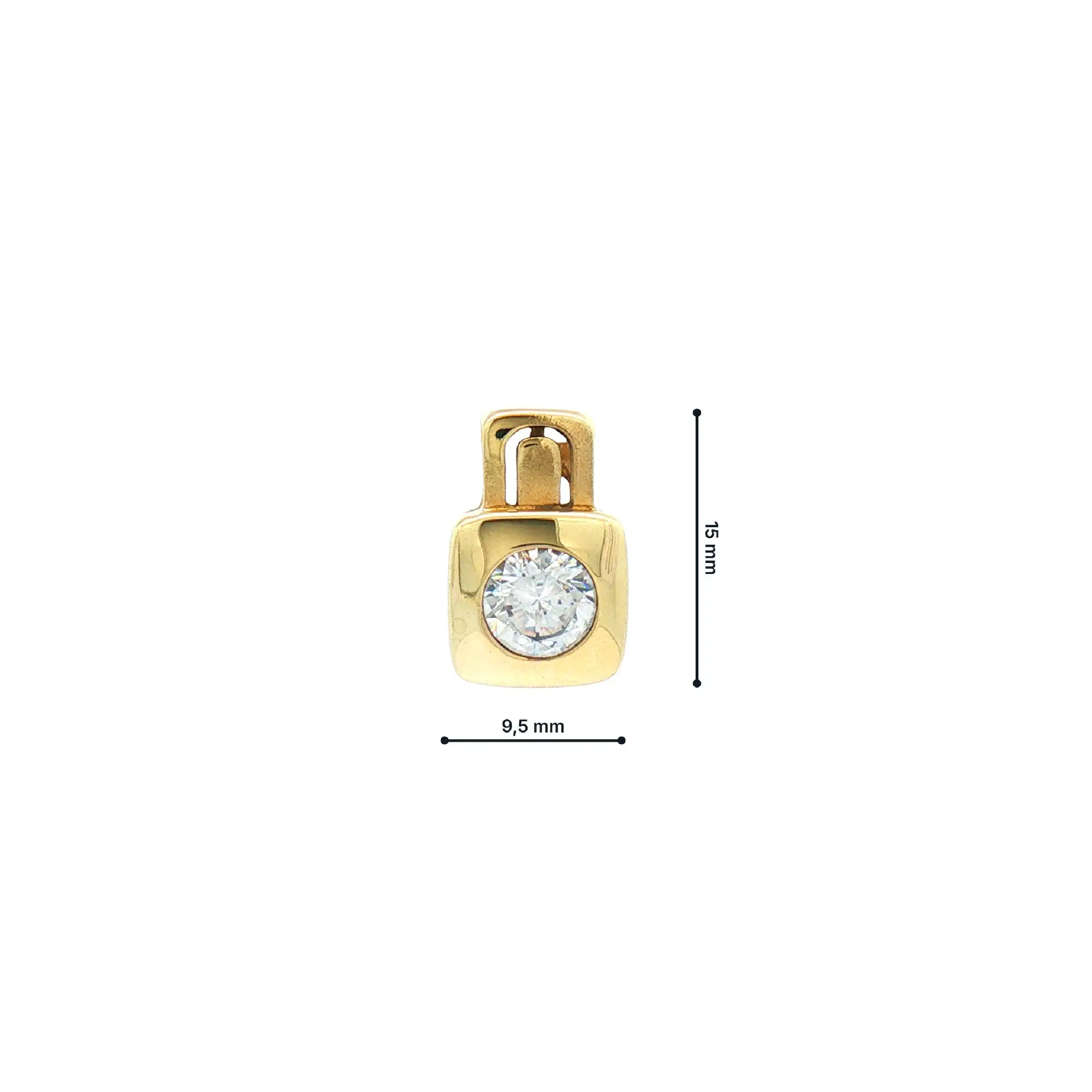 Anhänger Gelbgold mit Zirkonia Anhänger Gelbgold mit Zirkonia