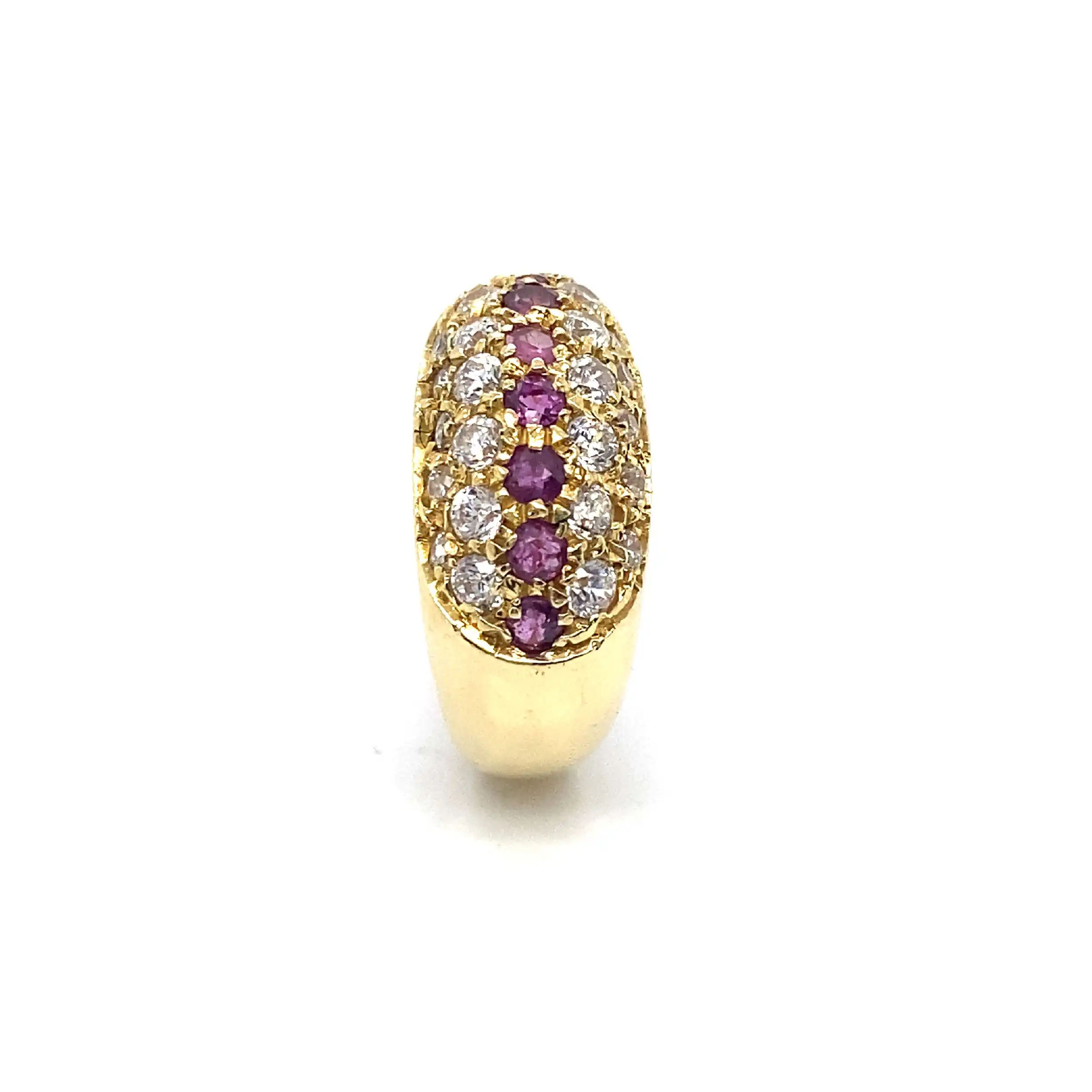 Ring Gelbgold mit Farbsteinen und Zirkonia Ring Gelbgold mit Farbsteinen und Zirkonia