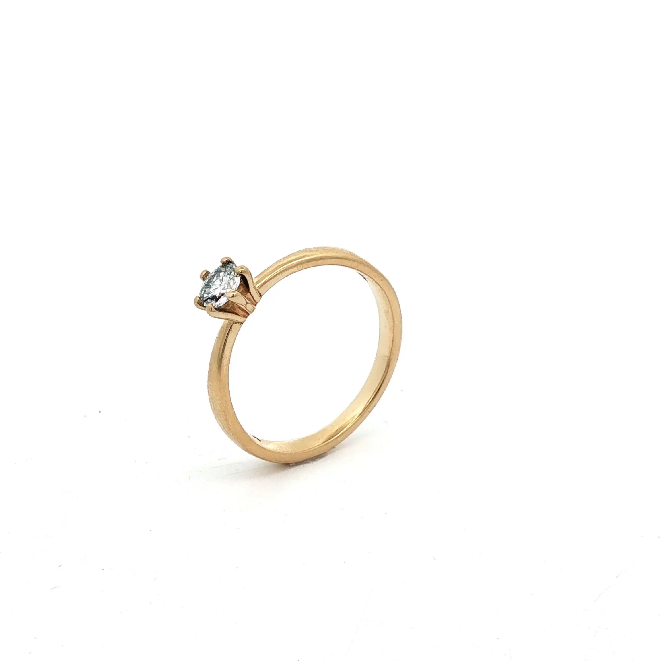 Ring Gelbgold mit Solitär Brillant
