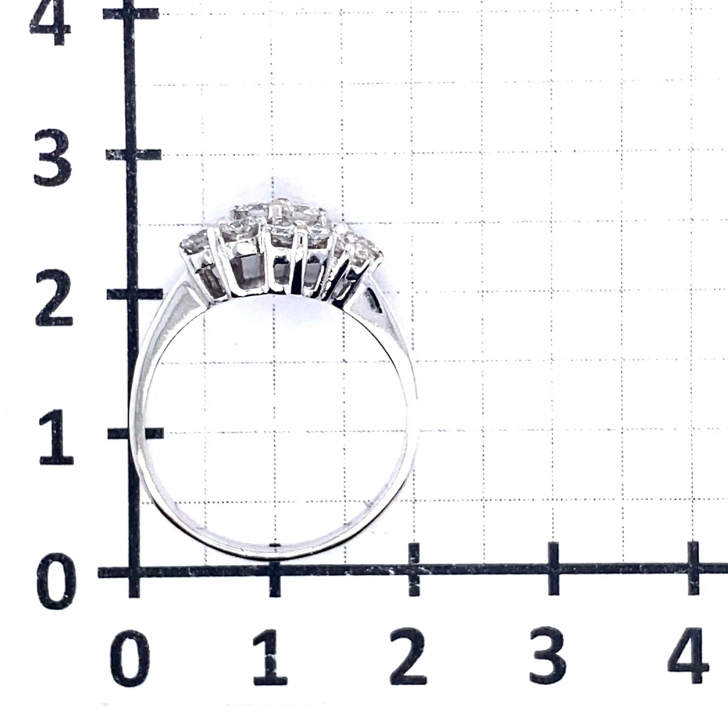 Ring Weißgold mit Brillanten, graviert mit 0,90ct Ring Weißgold mit Brillanten, graviert mit 0,90ct