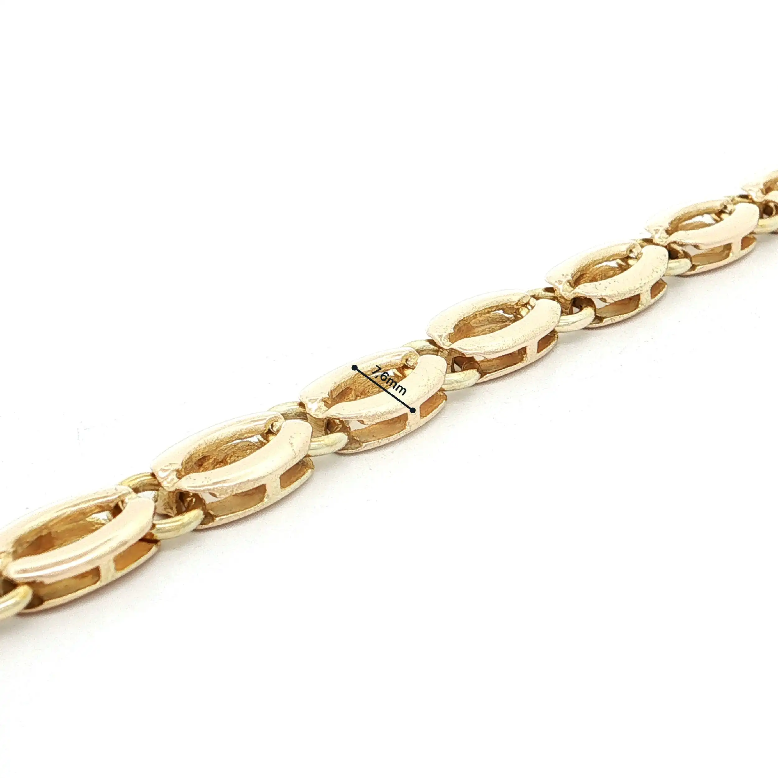 Armband Gelbgold gebürstet