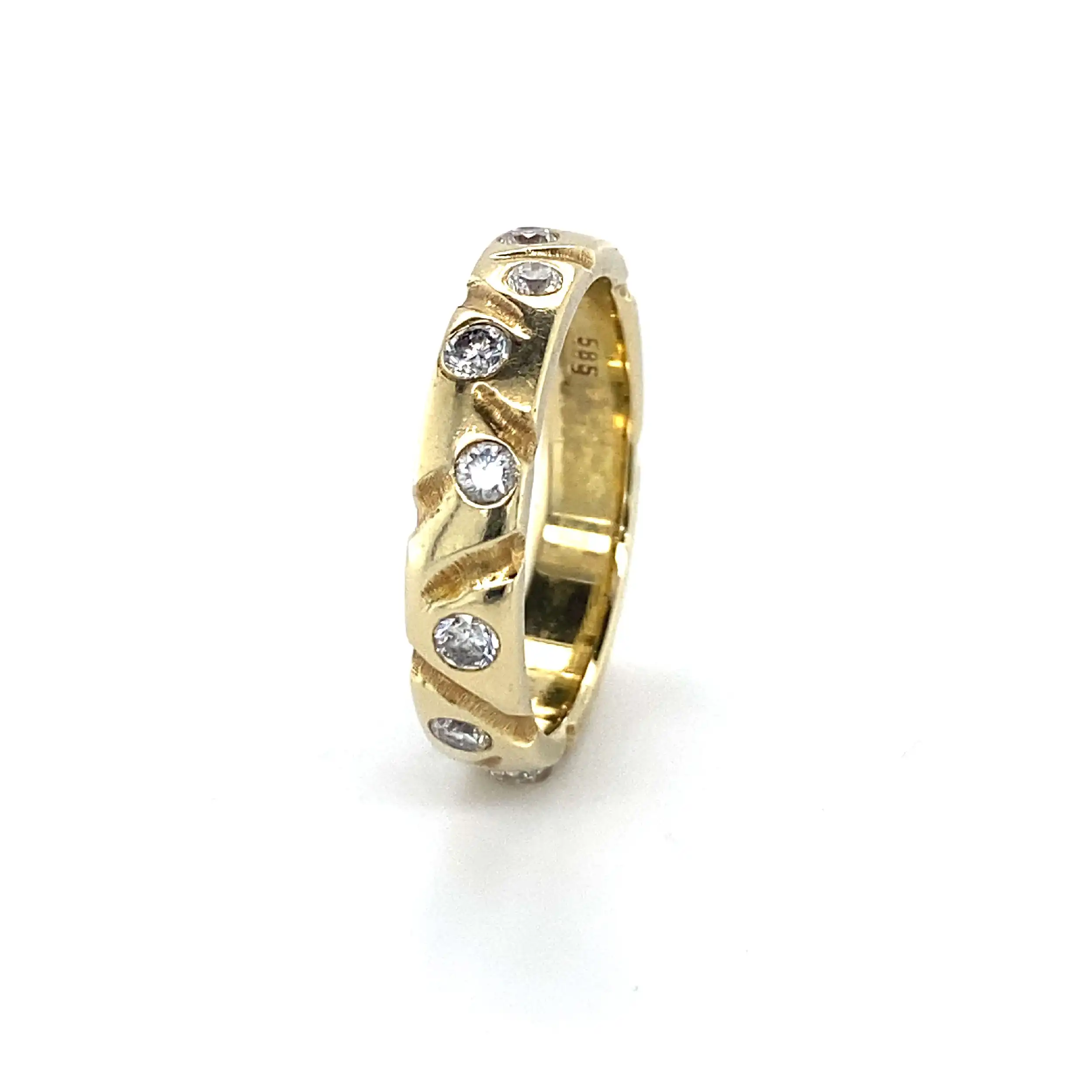 Ring Gelbgold mit Brillanten Ring Gelbgold mit Brillanten