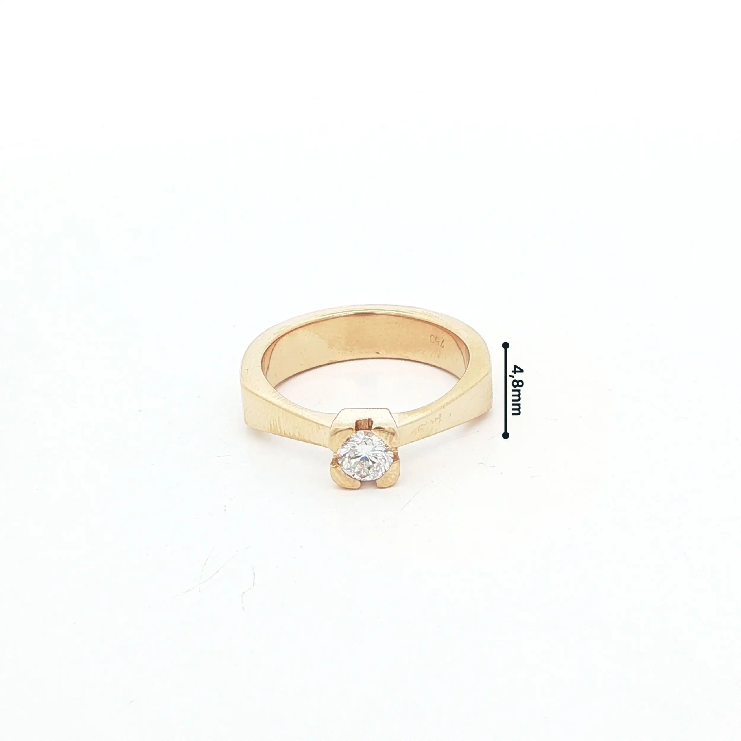 Ring Gelbgold mit Brillant Solitär Ring Gelbgold mit Brillant Solitär