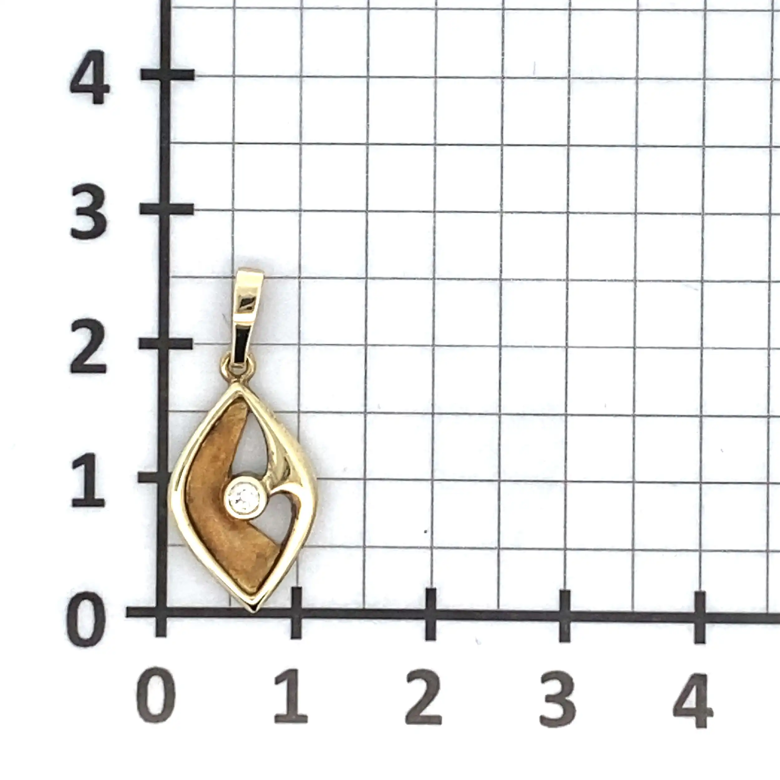 Anhänger Gelbgold mit Zirkonia
