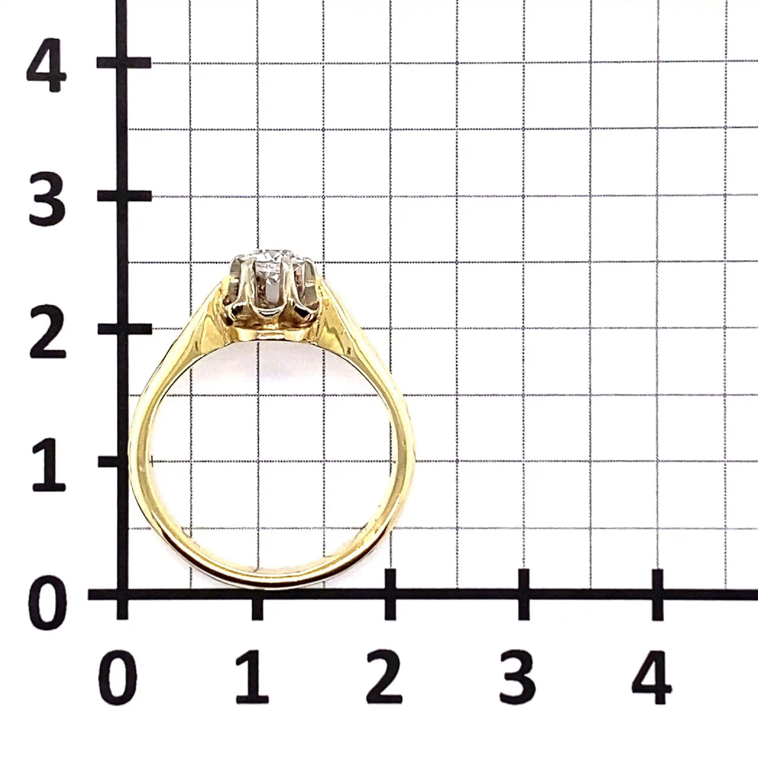 Ring Bicolor mit Altschliff Brillant Ring Bicolor mit Altschliff Brillant