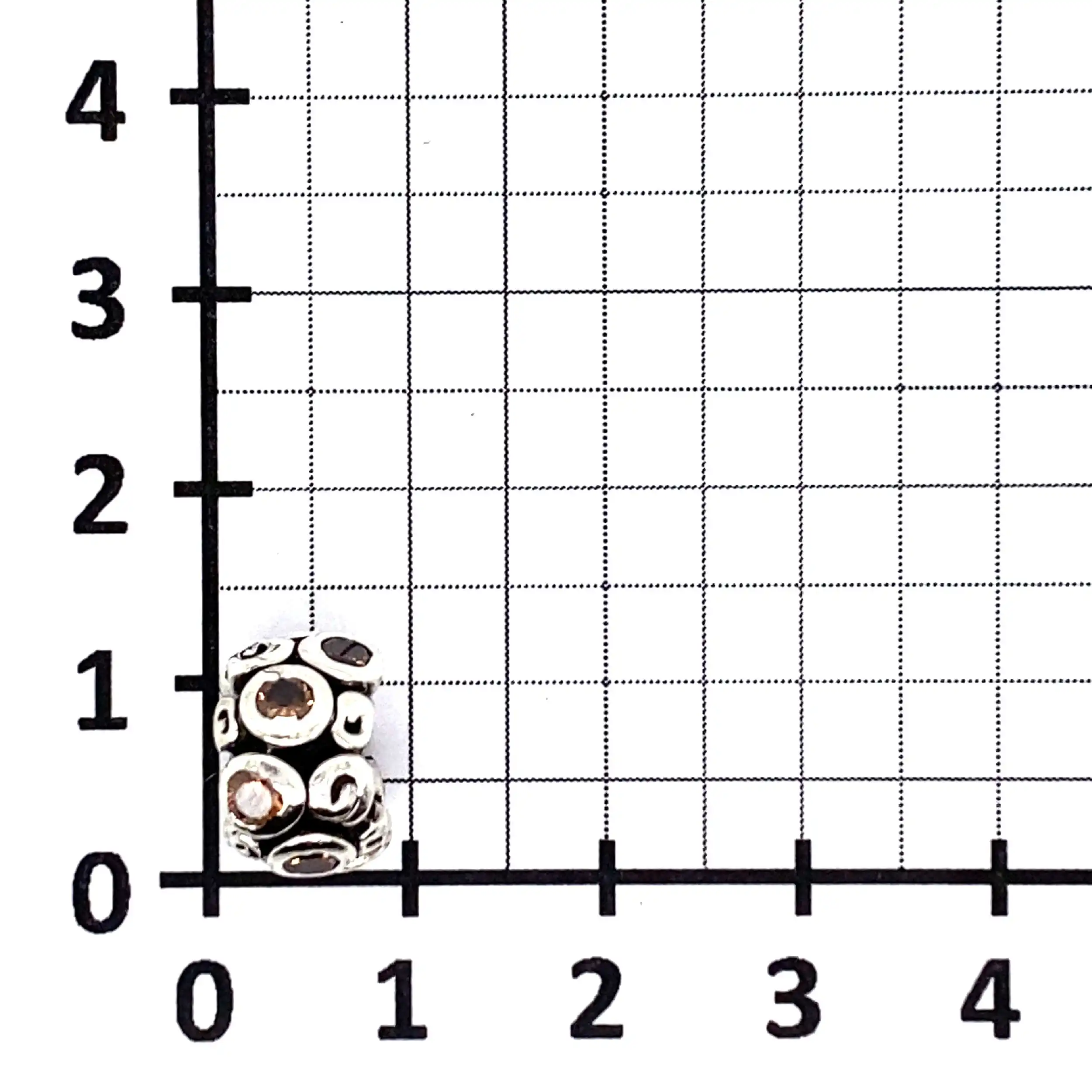 Silberanhänger Pandora Charm - Sternenwirbel mit braunen Zirkonia Silberanhänger Pandora Charm - Sternenwirbel mit braunen Zirkonia