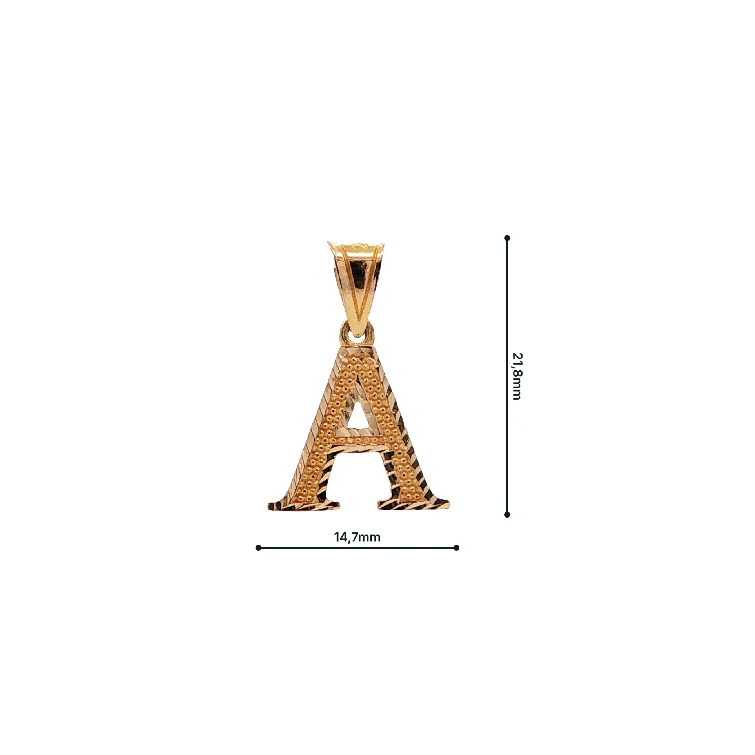 Anhänger Gelbgold Buchstabe "A"