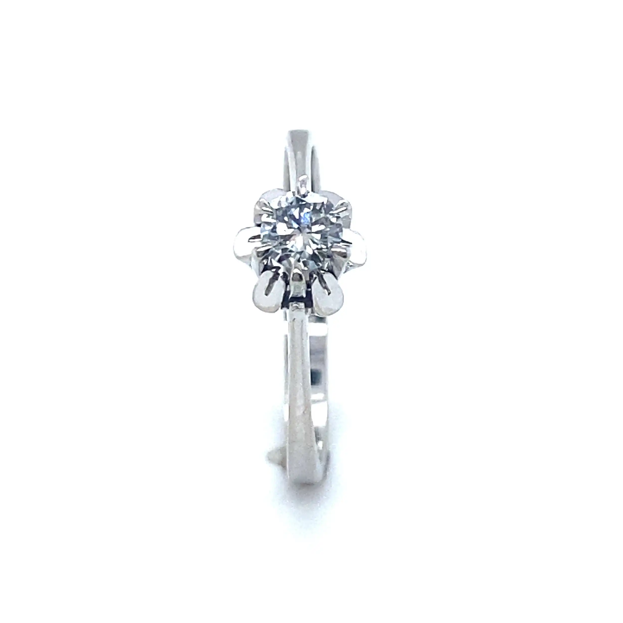Ring Weißgold mit Brillant Ring Weißgold mit Brillant