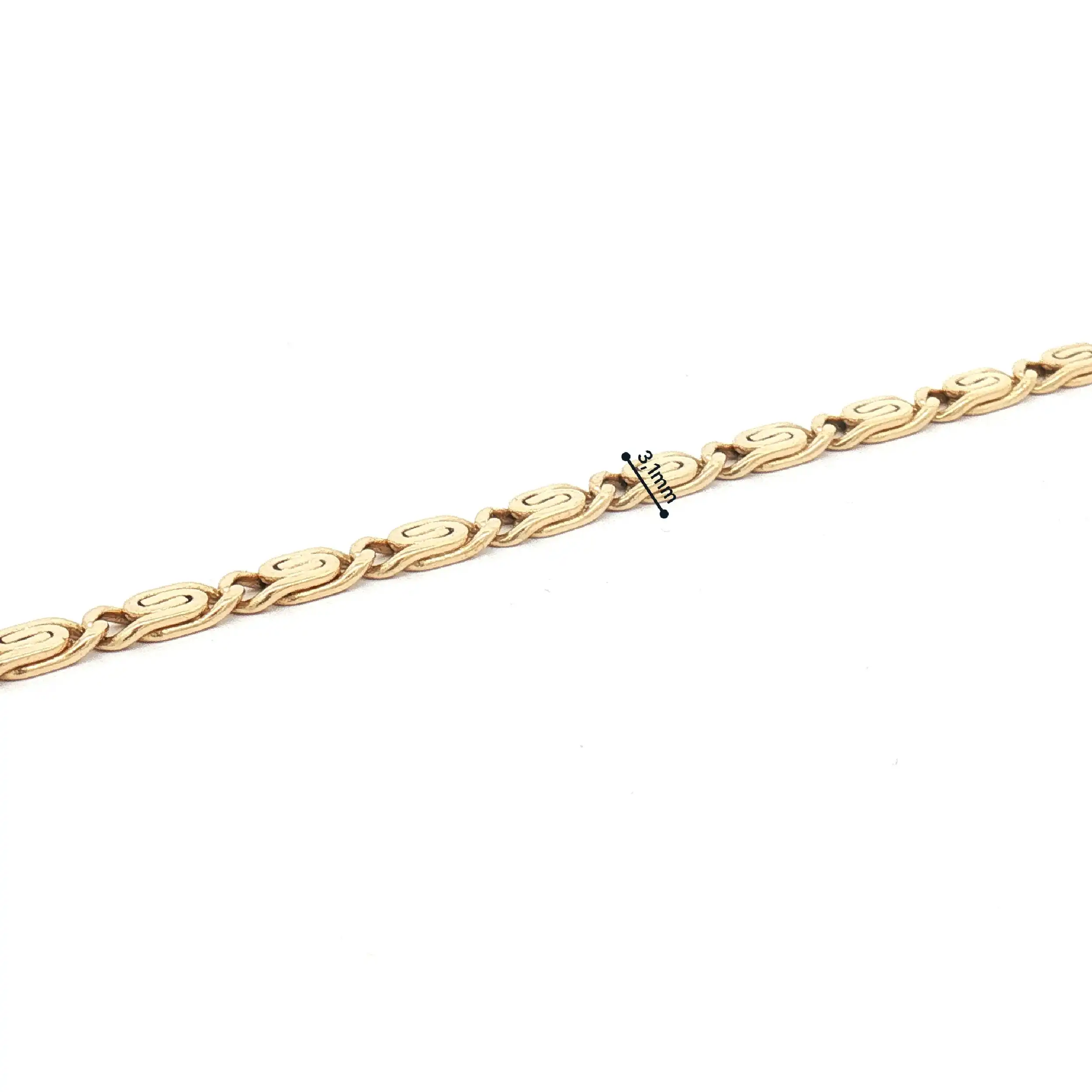 S-Panzerarmband Gelbgold