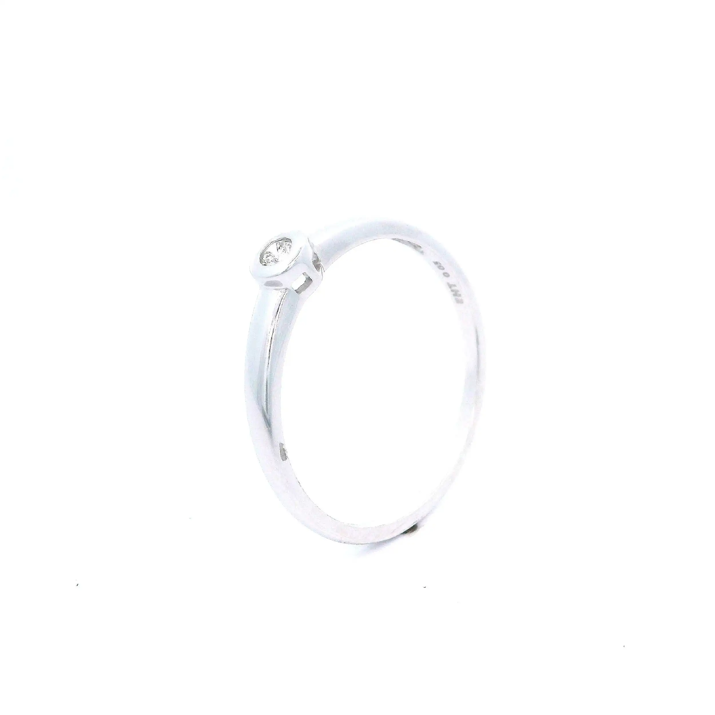 Ring Weißgold mit Brillant Ring Weißgold mit Brillant
