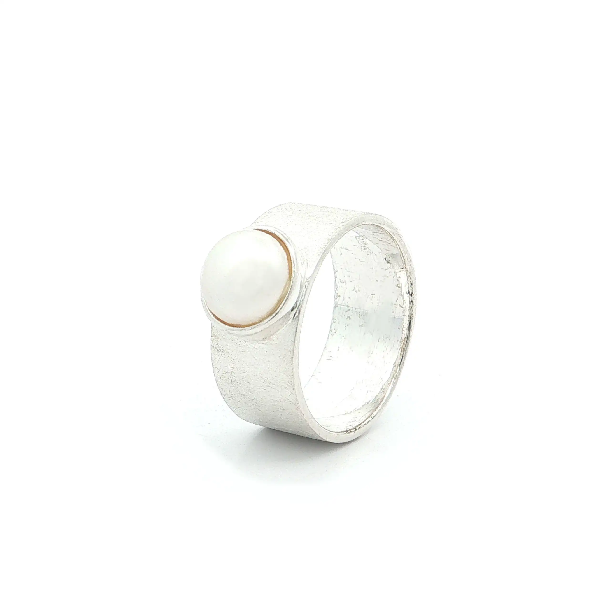 Ring Silber mit Perle