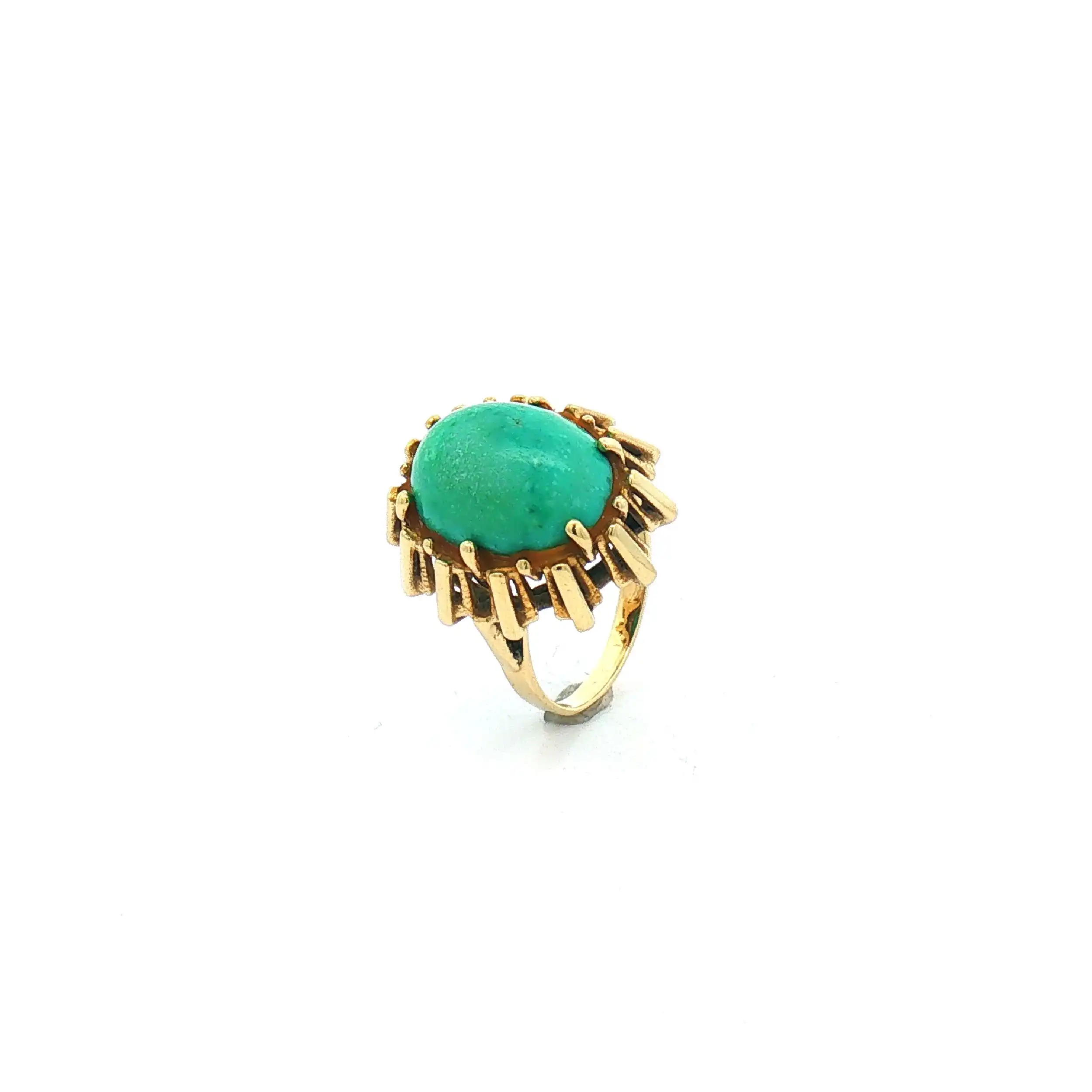 Ring Gelbgold mit Türkis Cabochon Ring Gelbgold mit Türkis Cabochon