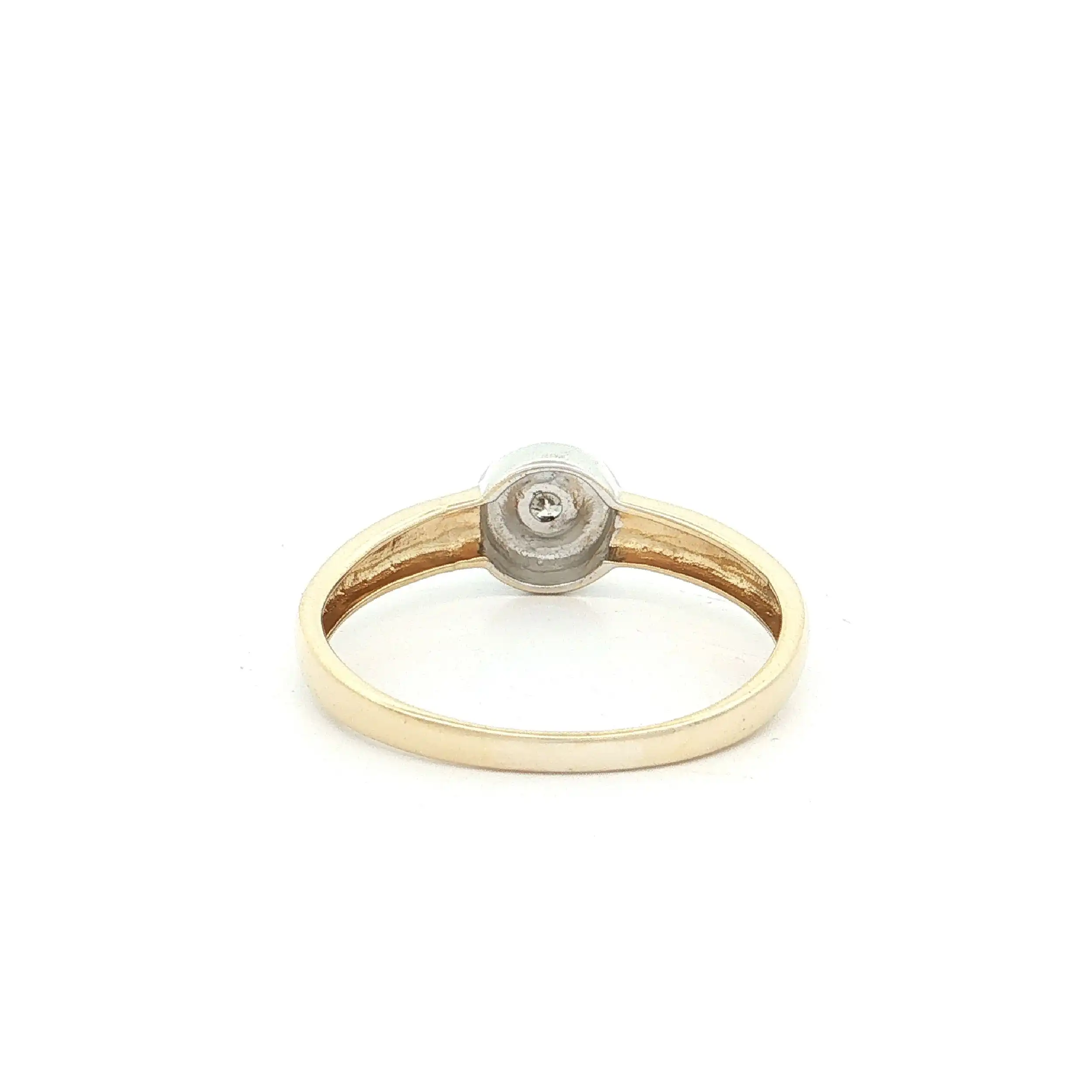 Solitärring Bicolor mit Brillant