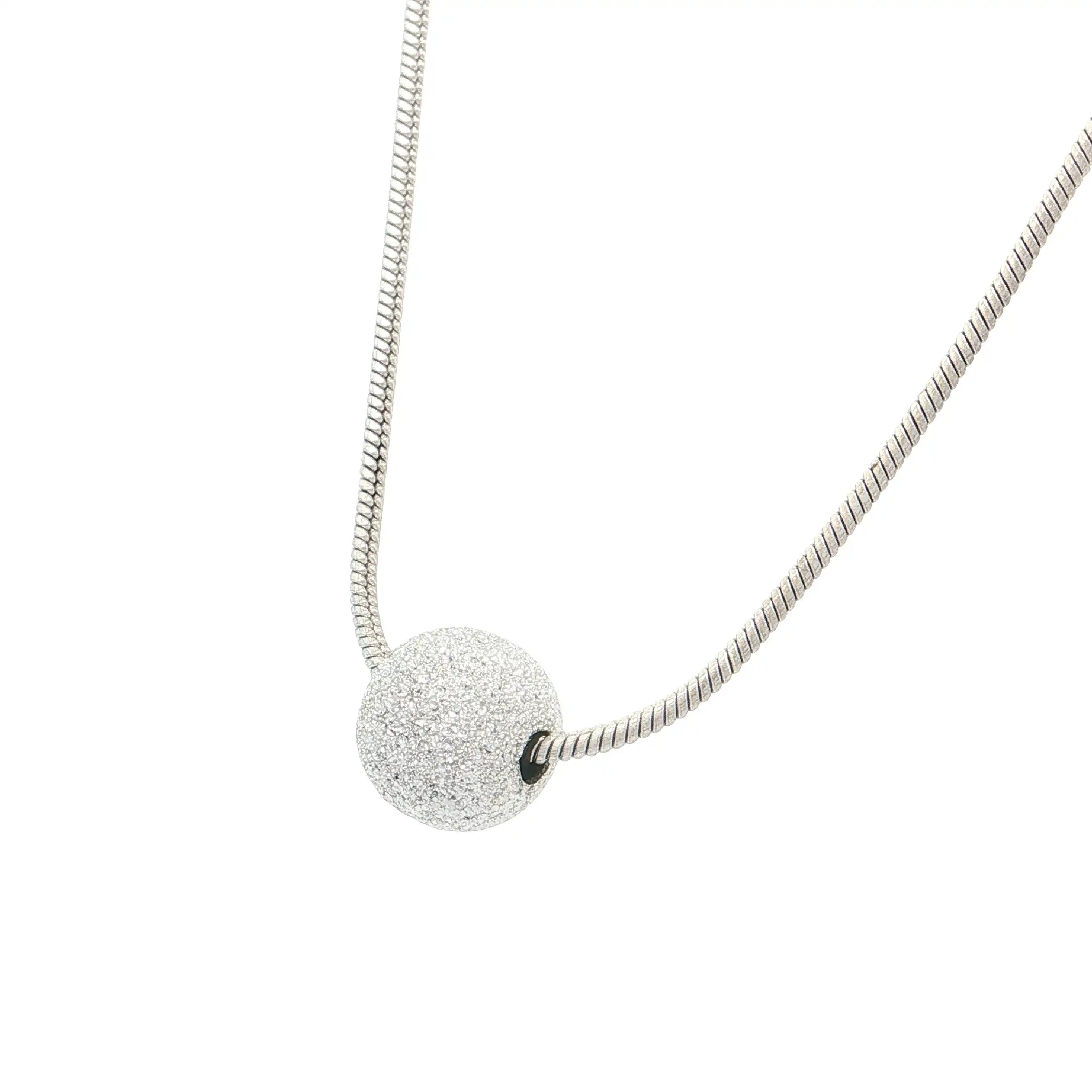 Silbercollier mit Kugel Silbercollier mit Kugel
