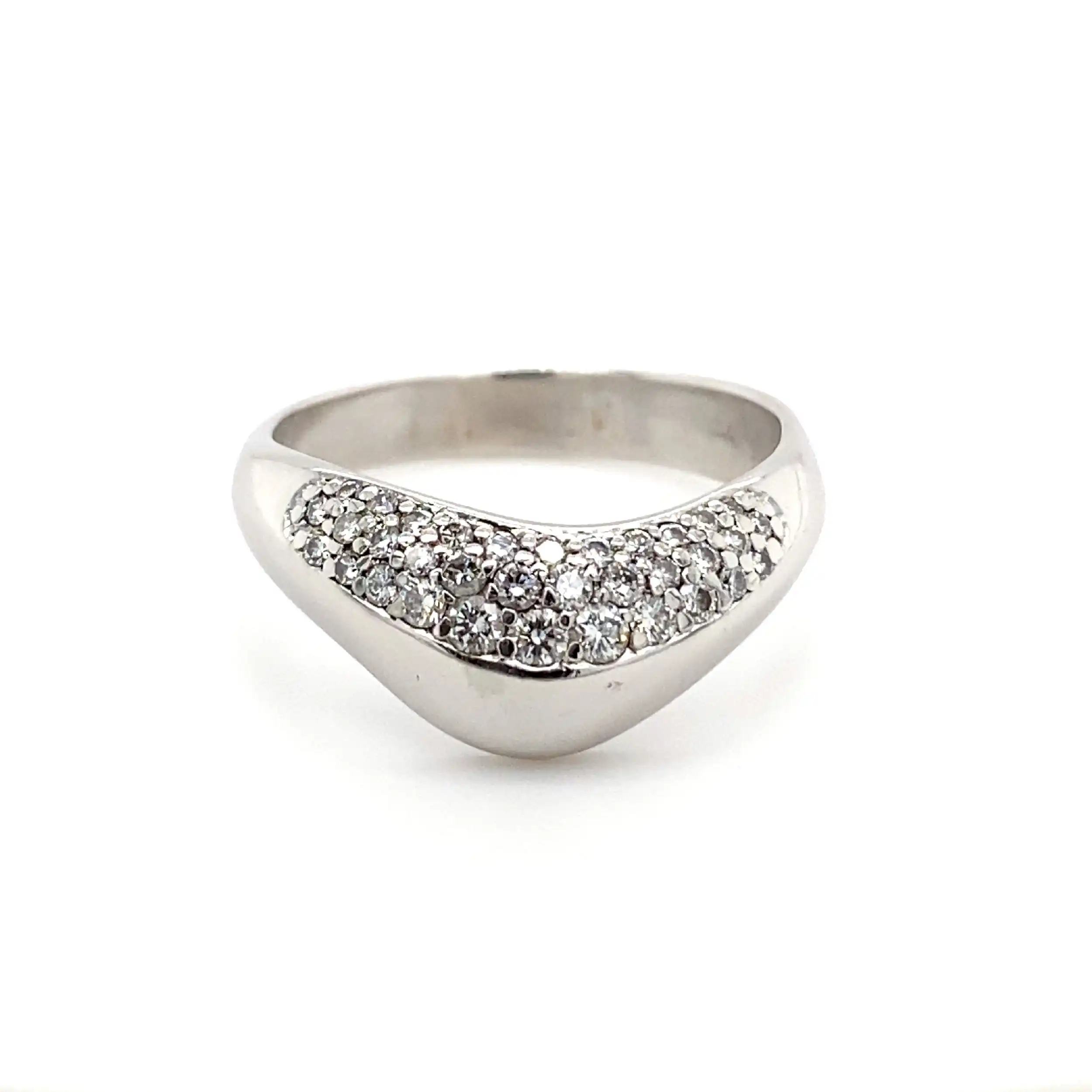 Ring Weißgold mit Brillanten Ring Weißgold mit Brillanten