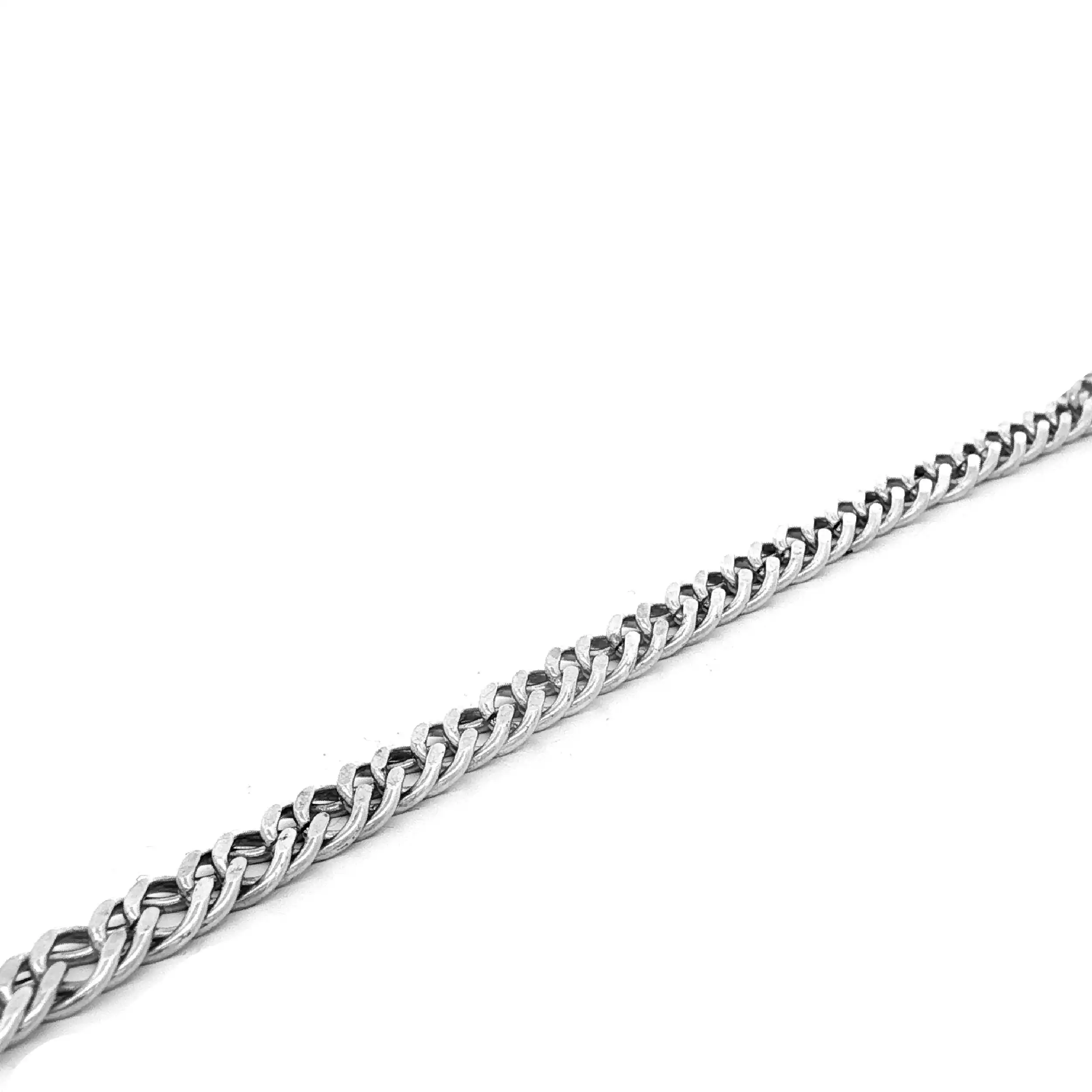 Doppelpanzerarmband Silber