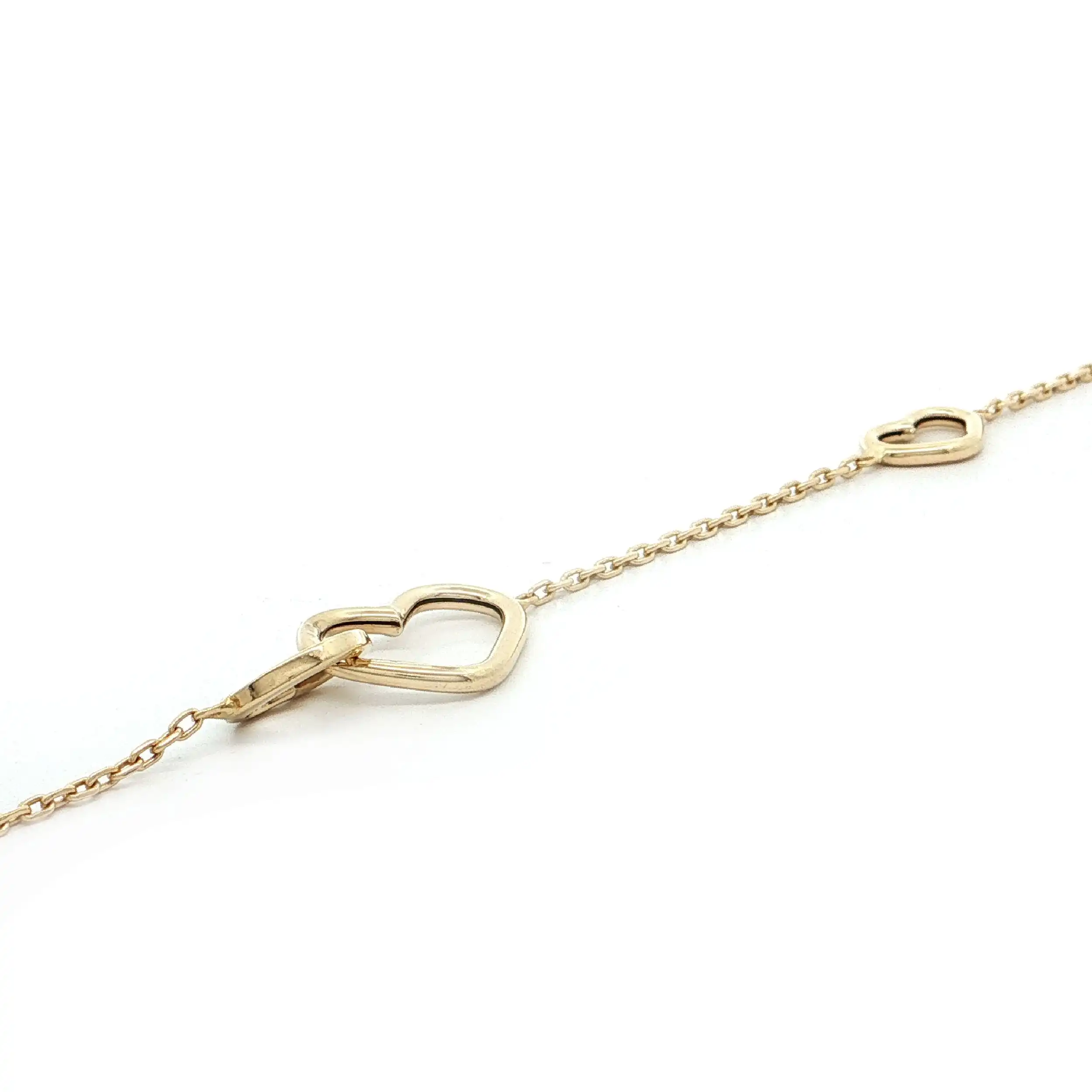 Armband Gelbgold mit Herzchen