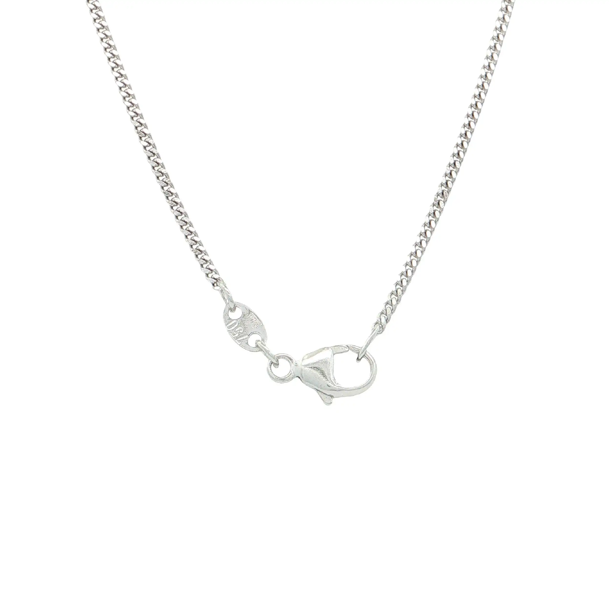Kette Bicolor mit Anhänger mit Brillanten, graviert mit 0,32ct