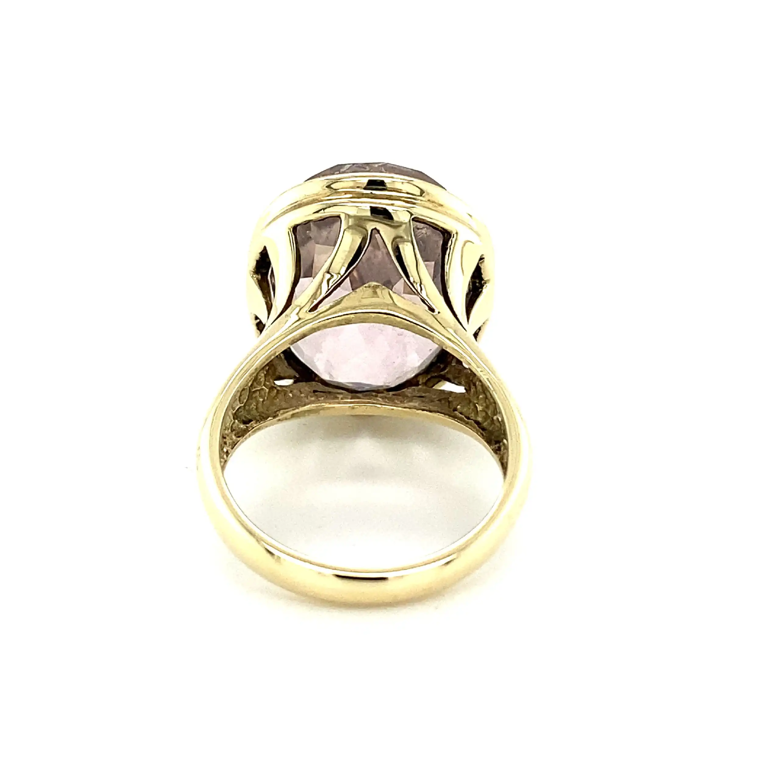 Ring Gelbgold mit rosa Quarz Ring Gelbgold mit rosa Quarz