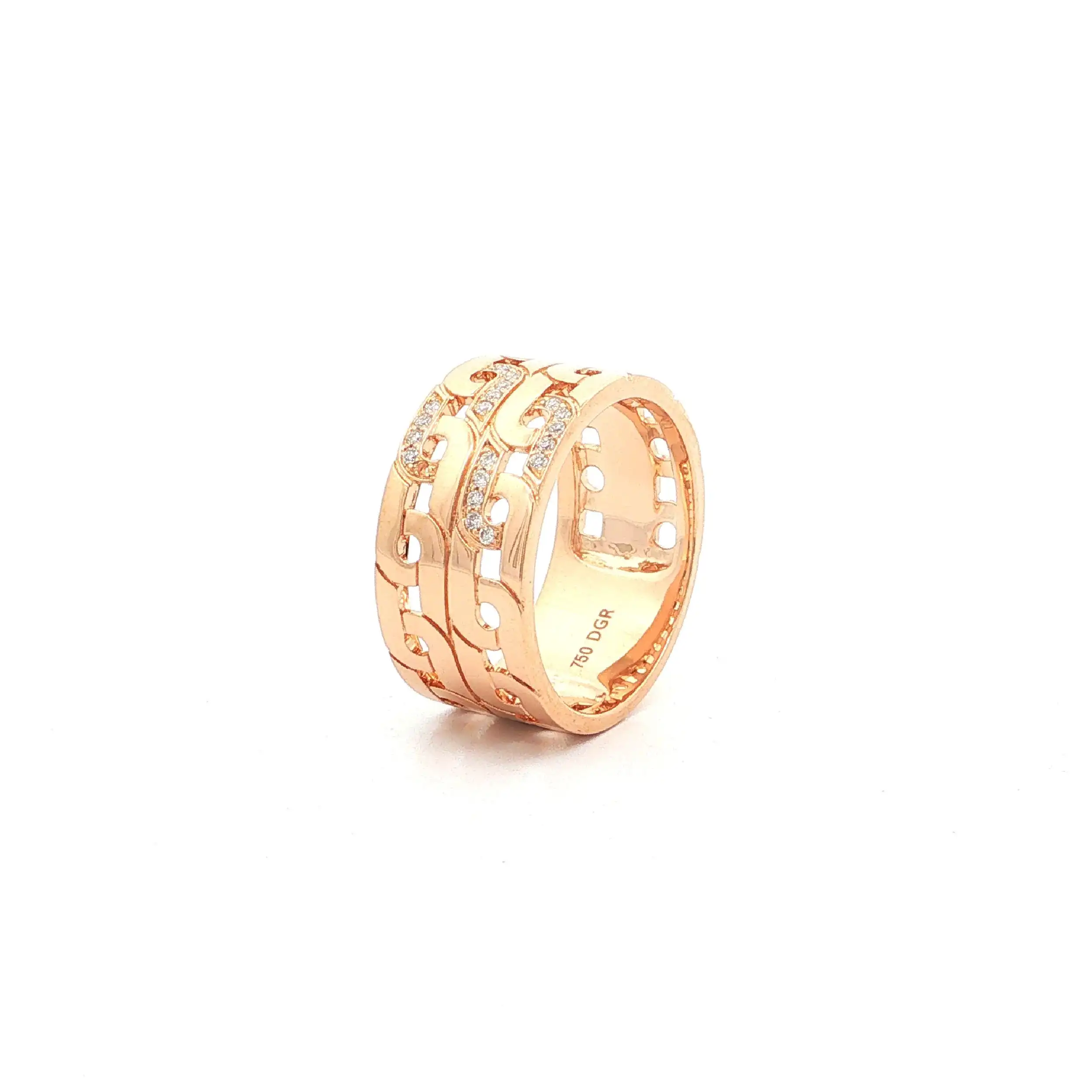 Ring Roségold mit Brillanten 0,09ct. TW/SI