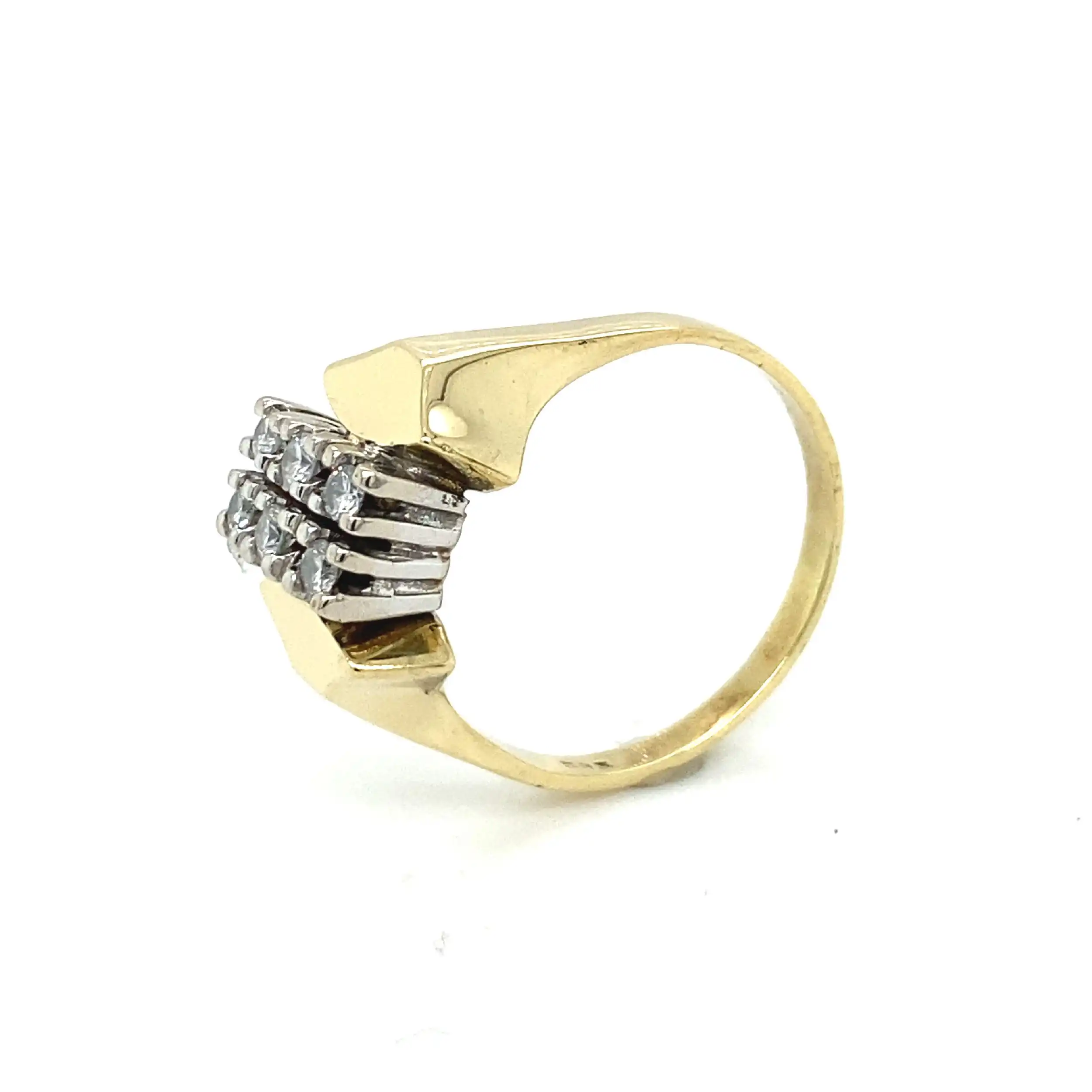 Ring Bicolor mit Brillanten