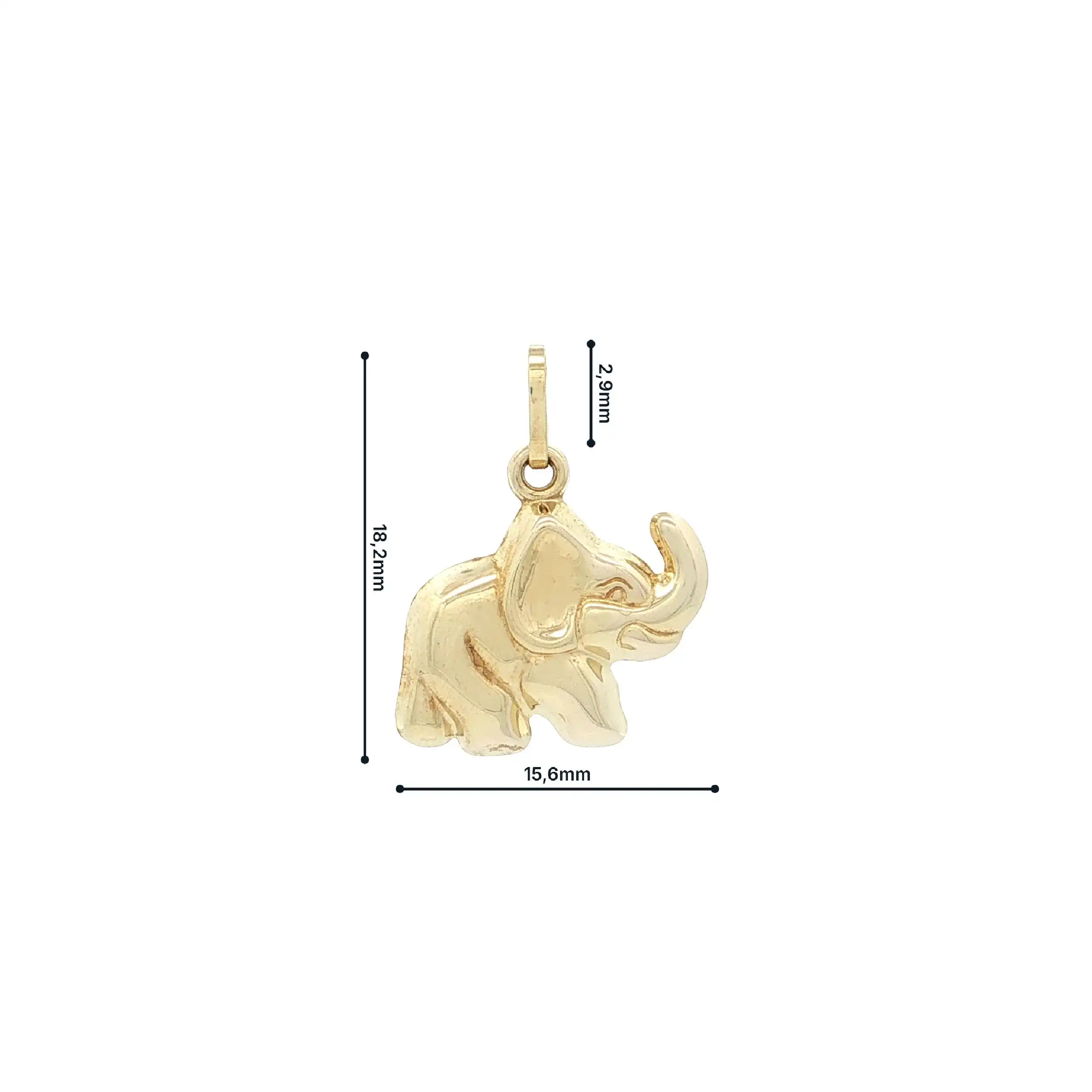 Anhänger Gelbgold "Elefant"