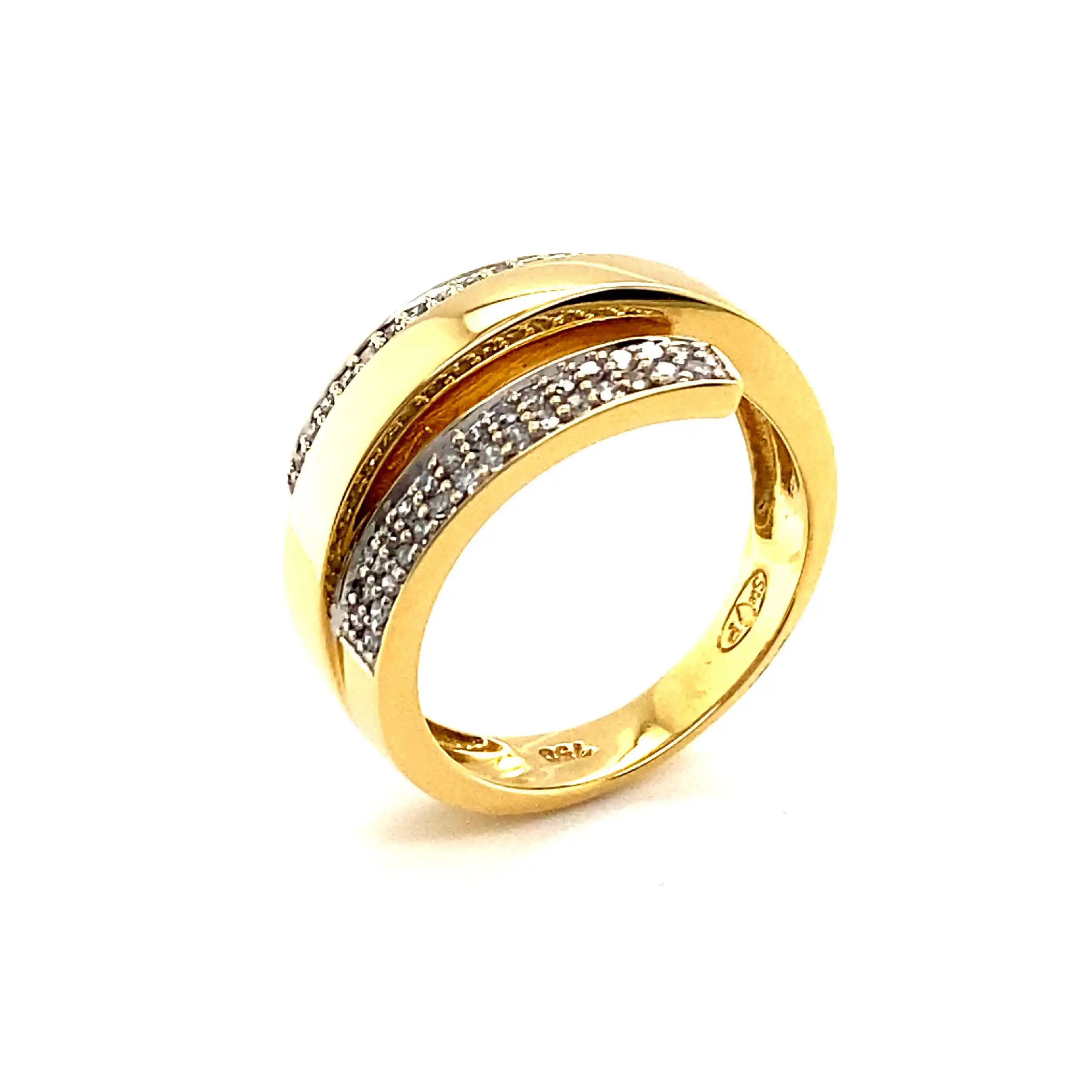 Ring Bicolor mit Brillanten