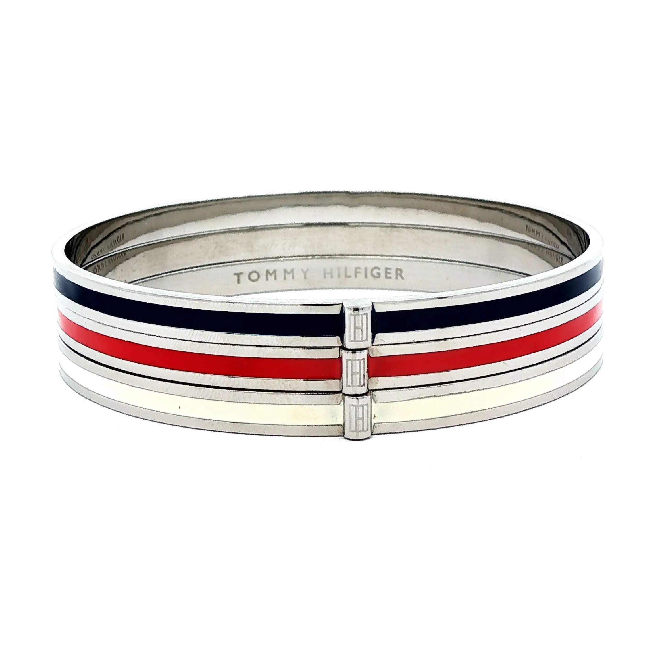 3 Set Armreifen Stahl Tommy Hilfiger mit Emaille