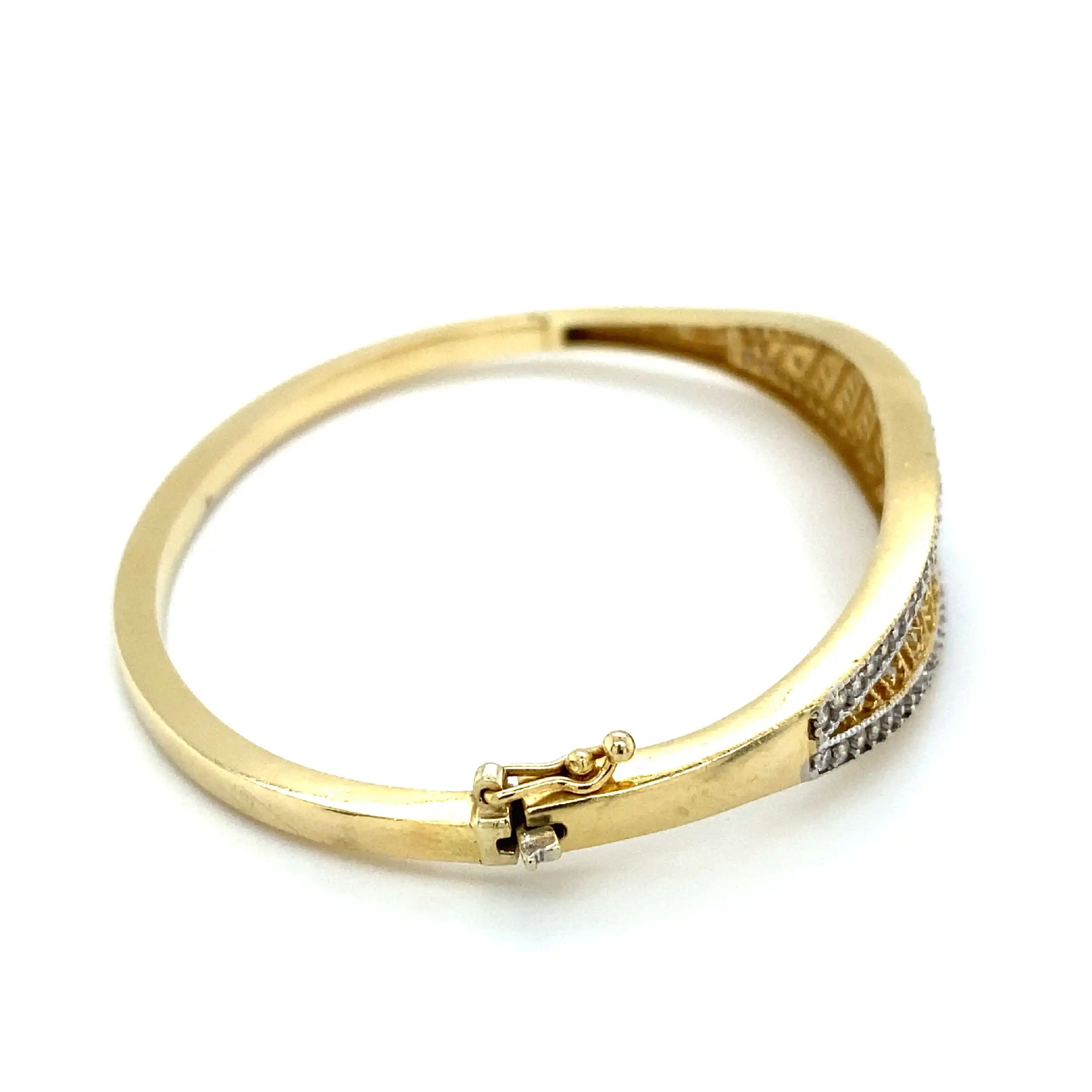 Armreif Bicolor mit Zirkonia Armreif Bicolor mit Zirkonia