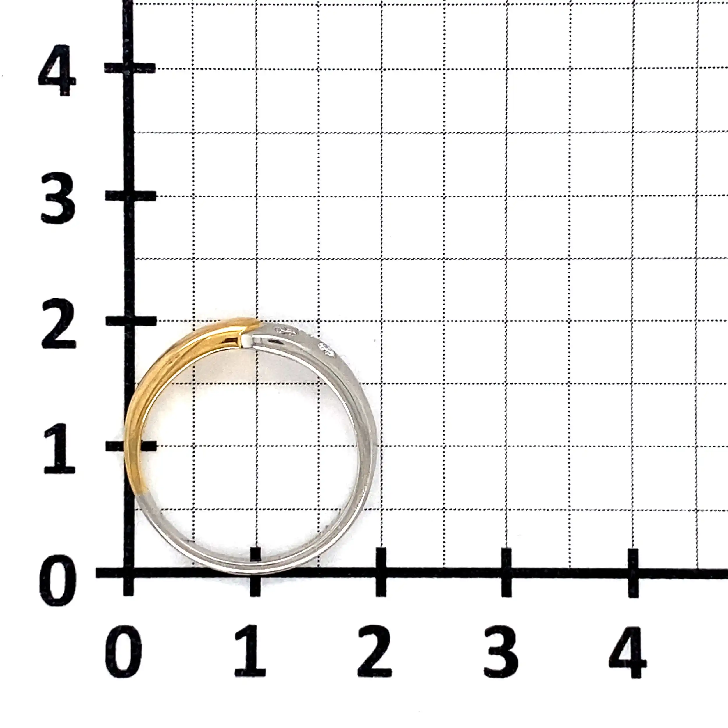 Ring Platin/Gelbgold mit Brillanten