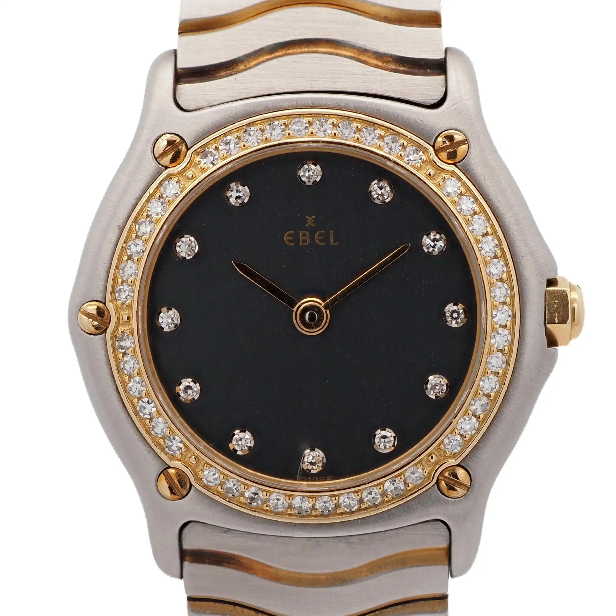 Damenuhr Ebel Sportwave Ref.1090124 Diamantlünette